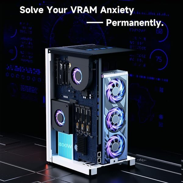 NIMO Generic AI NAS Enclosure Ryzen 8845HS Mini PC Server for Local LLM Docker