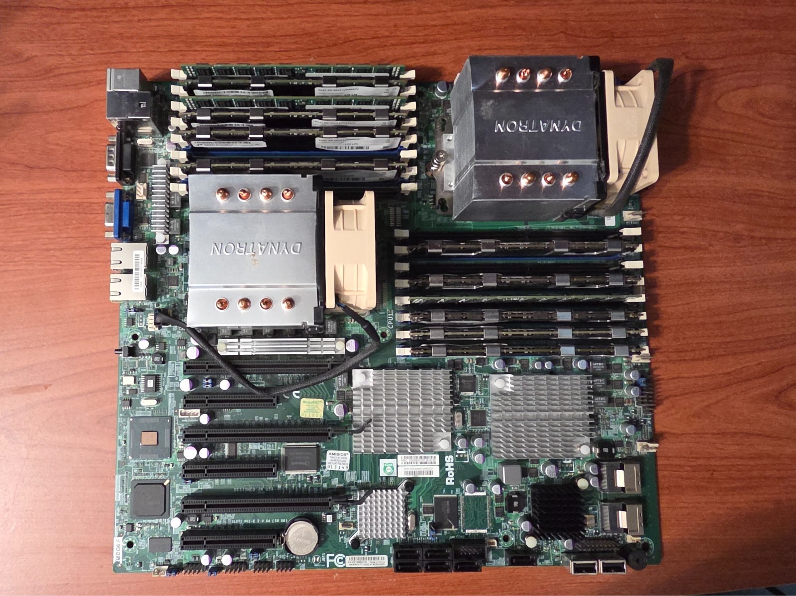 Supermicro H8DG6/i‑F Dual‑Socket Motherboard + 2× Opteron 6376 + 84GB ECC RAM
