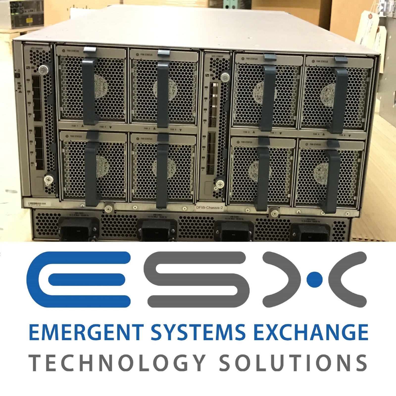 Cisco UCS 5108 Blade Chassis w/ 8x B200 M4 2x 12 Core E5-2670v3 2.3GHz 256GB RAM