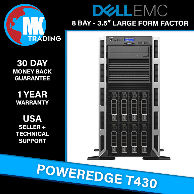 Dell PowerEdge T430 8B LFF 5U Server -V2- Choose CPUs/RAM/Drives – Wholesale