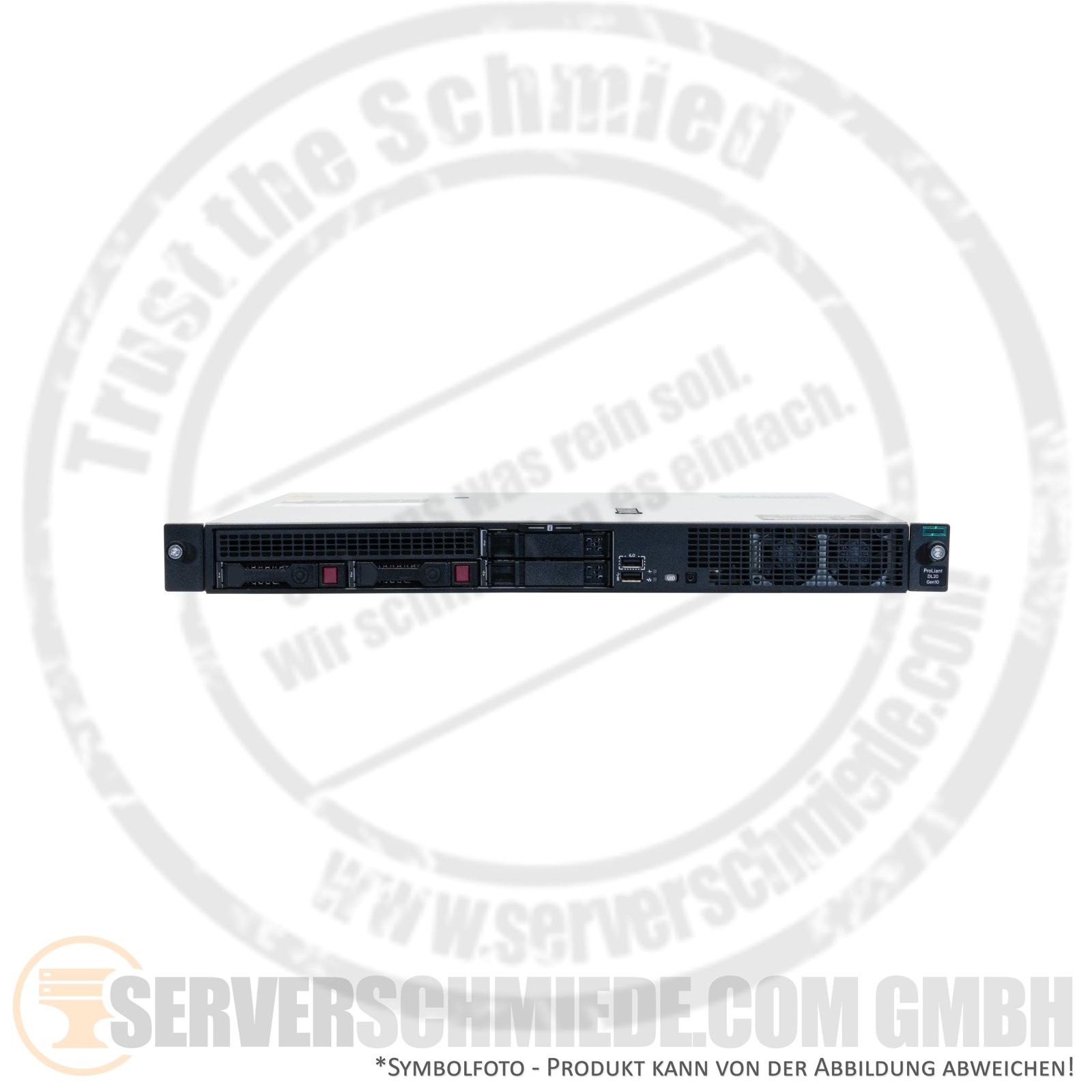 HP ProLiant DL20 Gen10 19″ 1U Server 4x 2.5″ SFF Intel XEON E-2200 DDR4 – 39cm