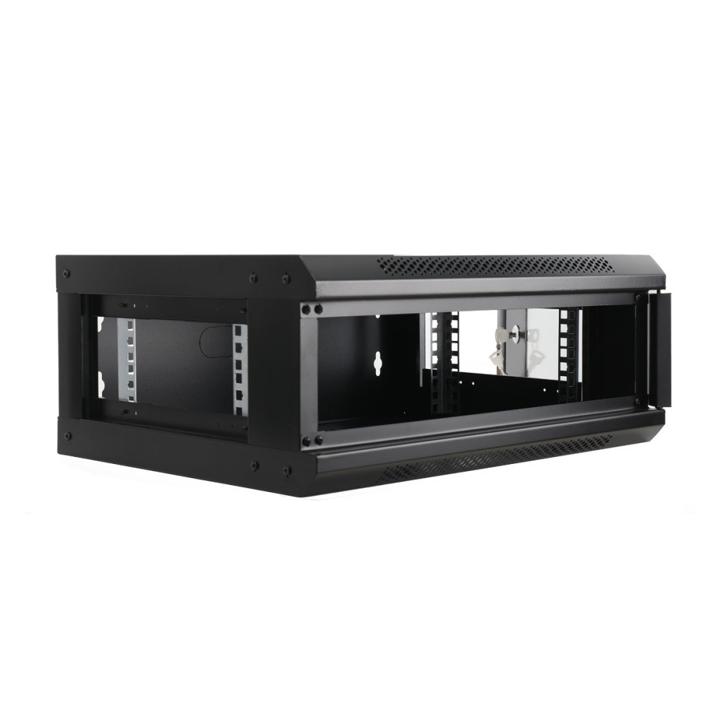 4U Server Rack Enclosure,Wall Mount Network Cabinet with Lock Door & 2 Keys