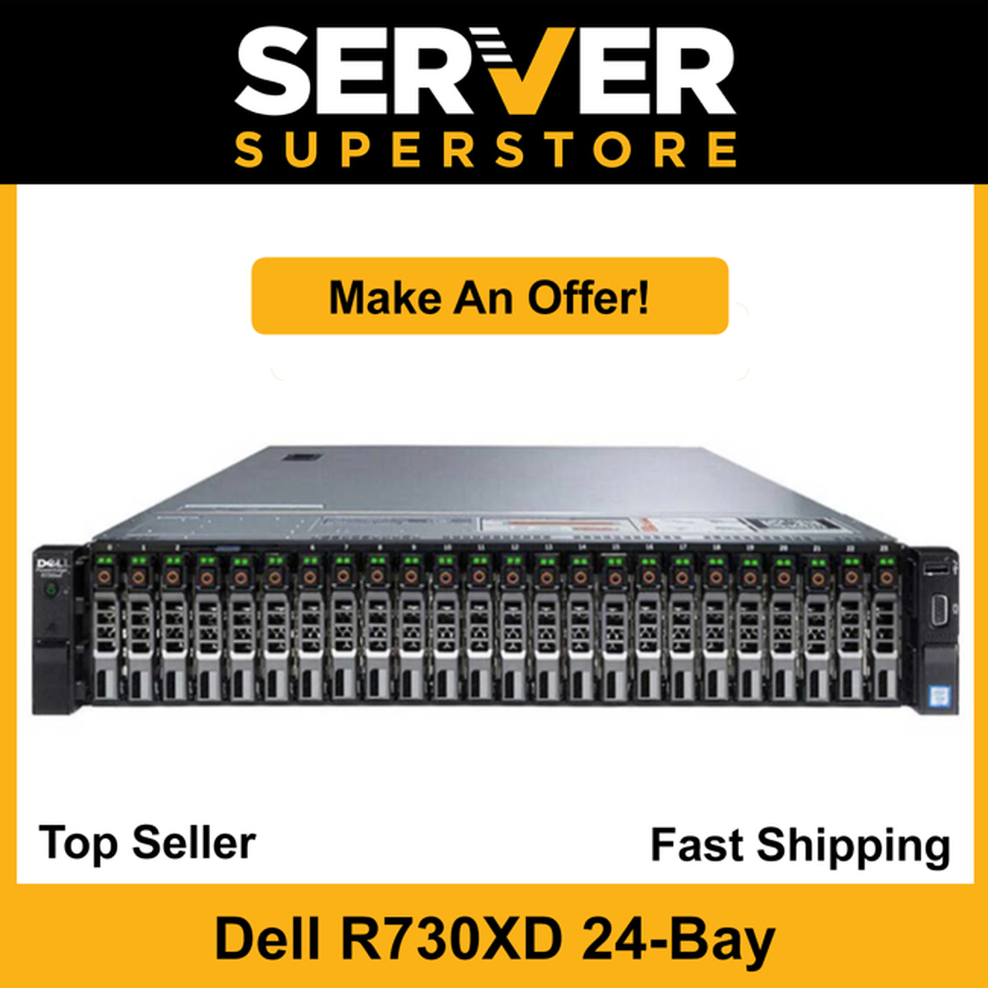 Dell PowerEdge R730XD Server 2x E5-2695 V4 36 Cores H730P 32GB RAM No HDD