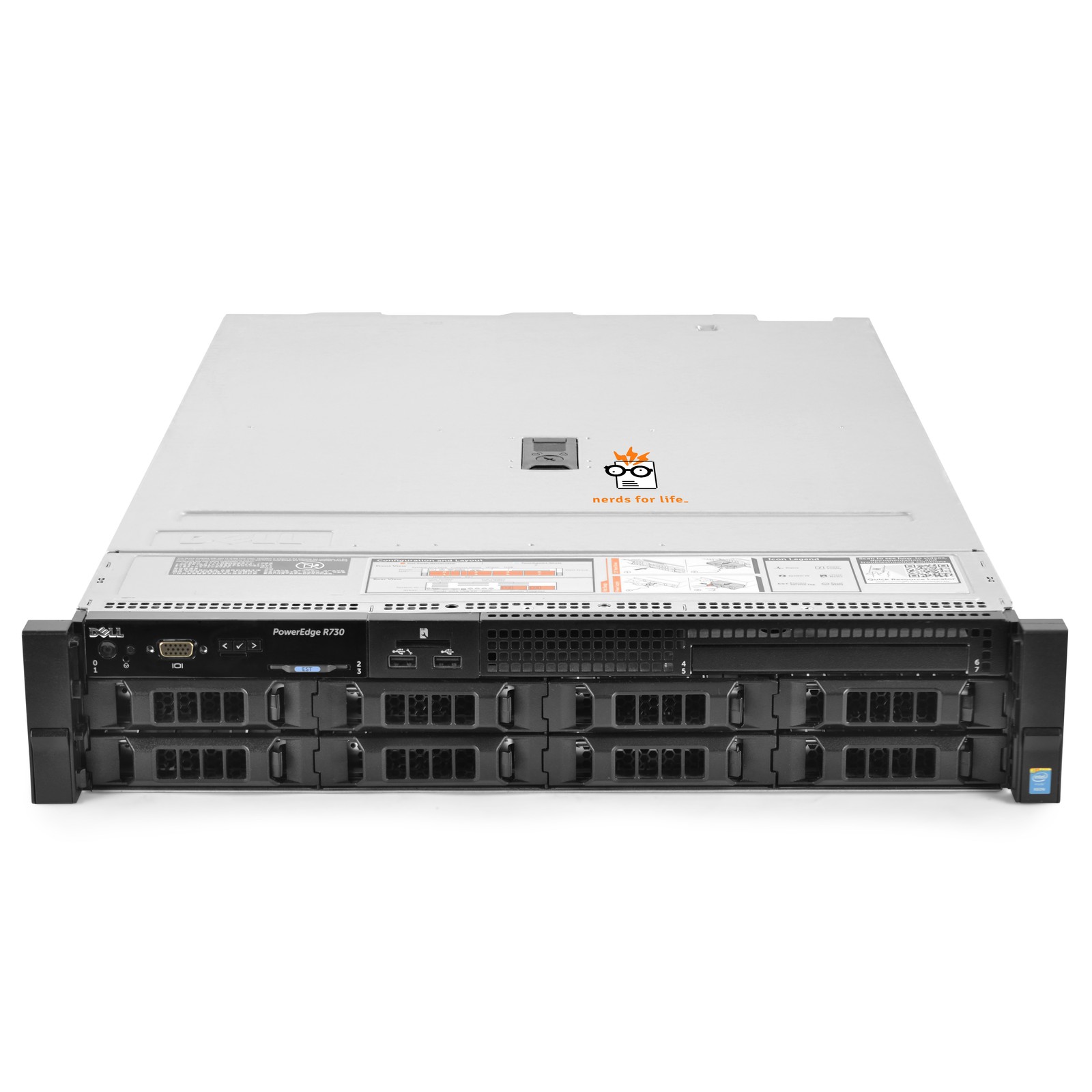 Dell PowerEdge R730 8B LFF Server 1.80Ghz 16-Core 64GB RAM + 32TB SAS 12G HDDs
