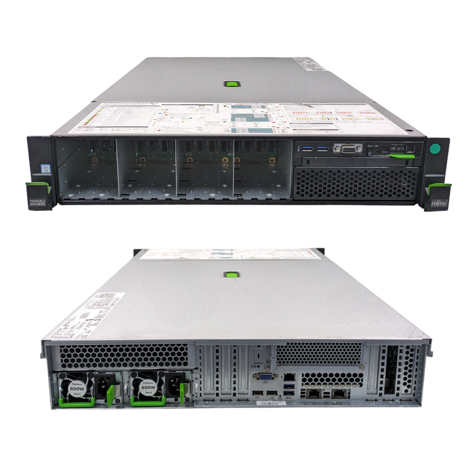 Fujitsu RX2540 M1 2X E5-2640 V3 128GB DDR4 EP420i 16X SFF 2U Rack Server