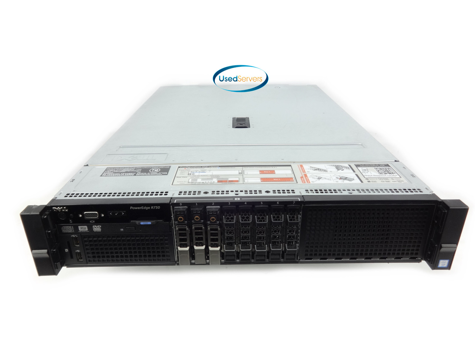 Poweredge R730 8SFF 128GB 2133 2xE5-2670v3 2.3ghz=24Cores 3x 300GB 12G H730