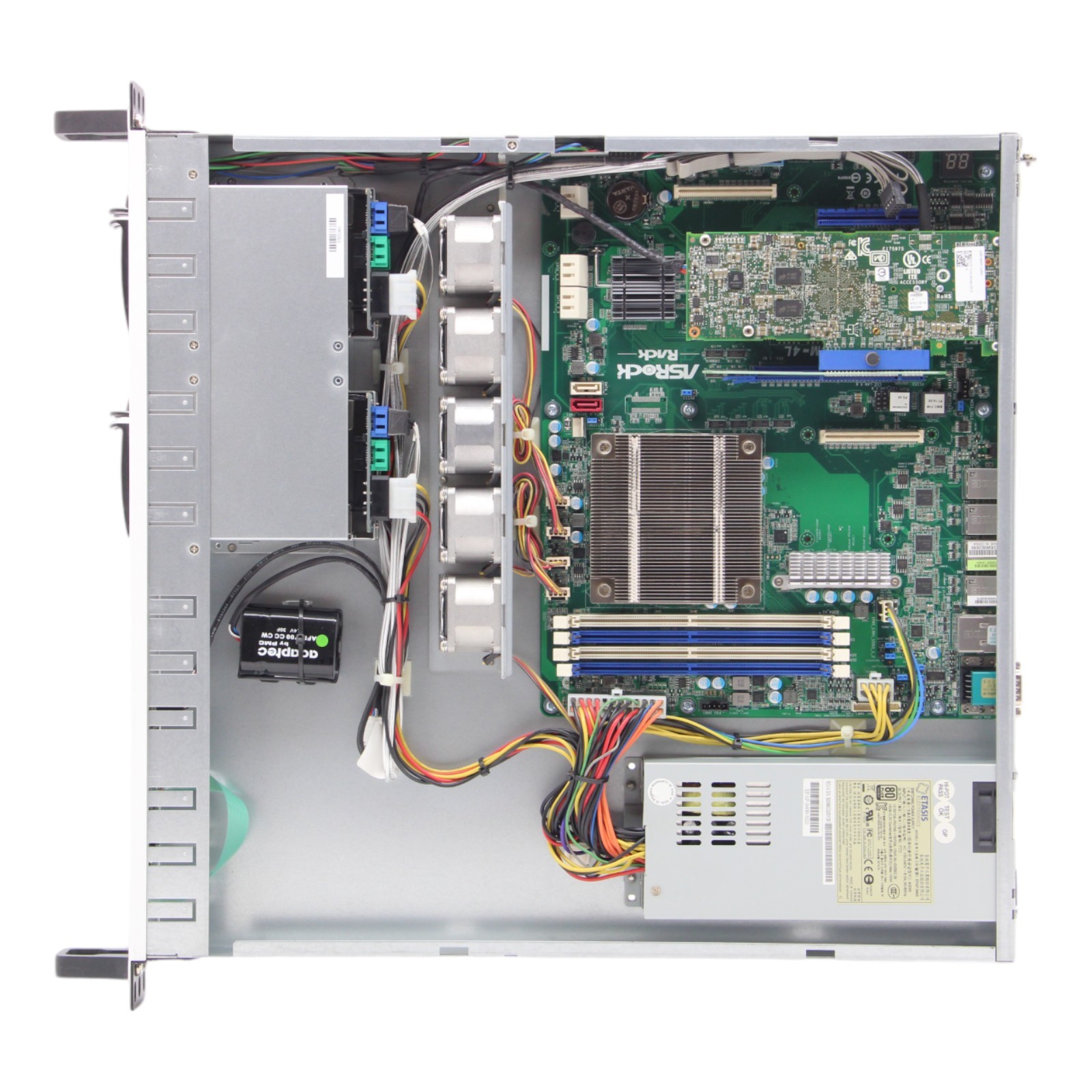ASRock E3C236D4M-4L E3-1270 V6 0GB ASR-8405 4X SFF Rack Server + Rail Kit