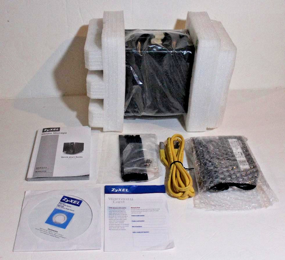 ZyXEL 2-Bay Power Media Server NSA221 NOS (READ DESCRIPTION)