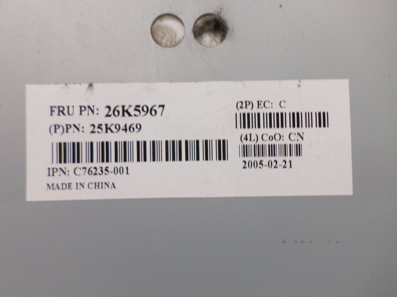 IBM 8843-01U BladeCenter HS20 Xeon 2.8GHz 1GB DDR2 Server 26K5967 25K9469