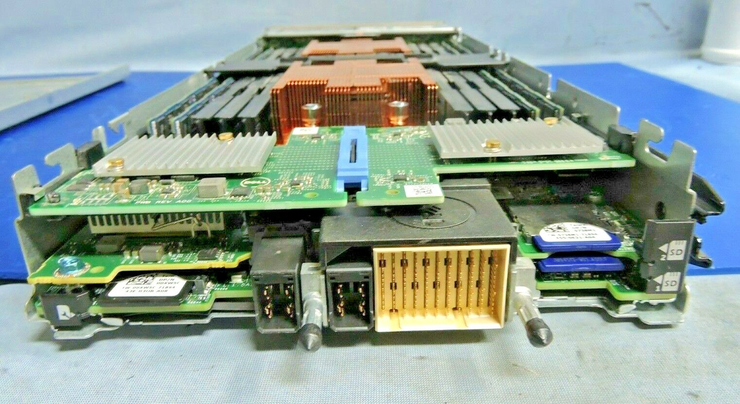 Dell PowerEdge M620 Server 128GB Ram 2x Xeon E5-2640 V2 NJVT7 2x 3N9XX PCIe Card