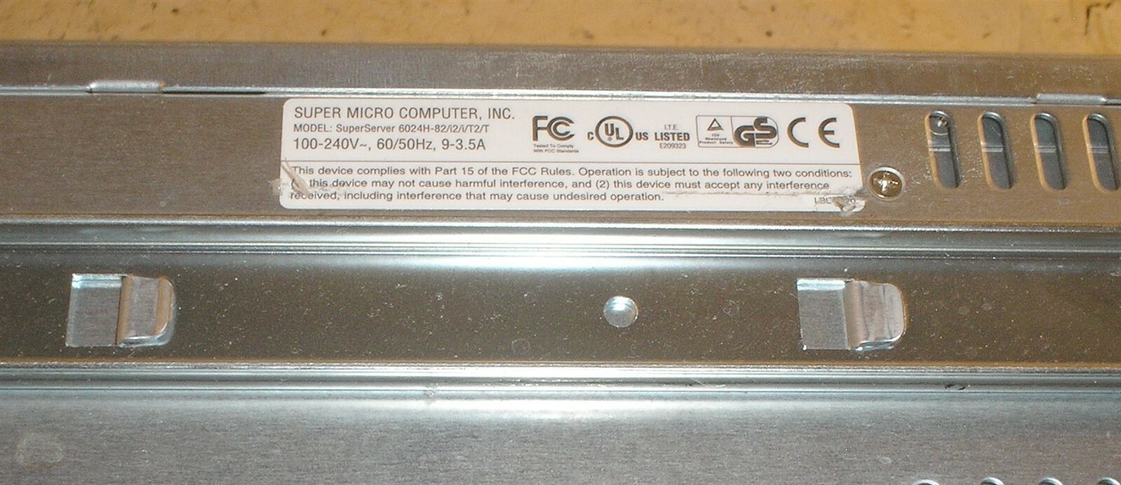 Super Micro Computer SuperServer Server 6024H-82/i2/i/T2/T Nobilis WO 705875