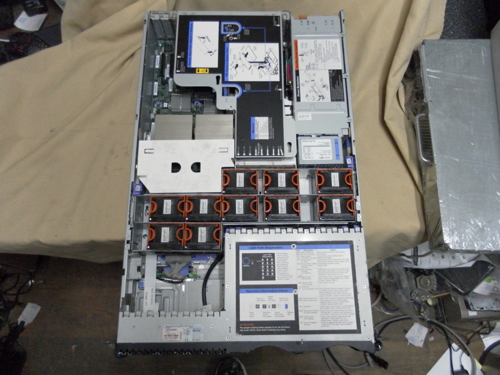 IBM System x3650 SERVER 2xCPU 3.1GHz 12MB CPU CACHE 16GB RAM NO HDD TURNS ON