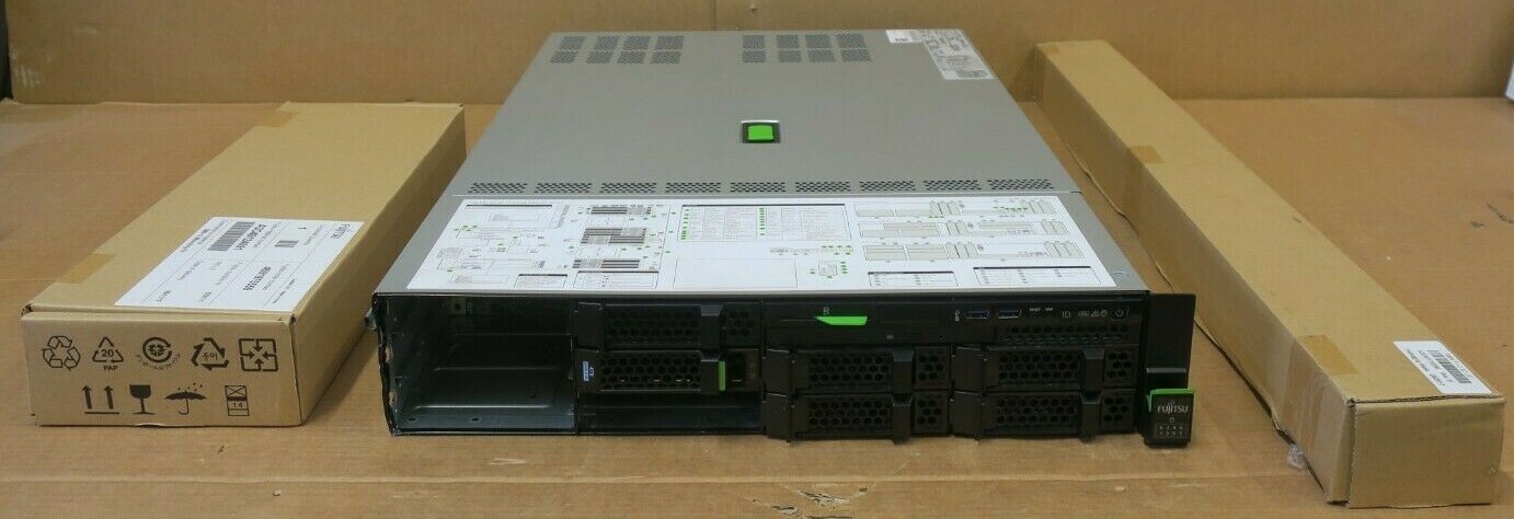 Fujitsu Primergy RX2540 M4 8-Core Silver 4108 1.8GHz 48GB Ram 1x 4TB HDD Server