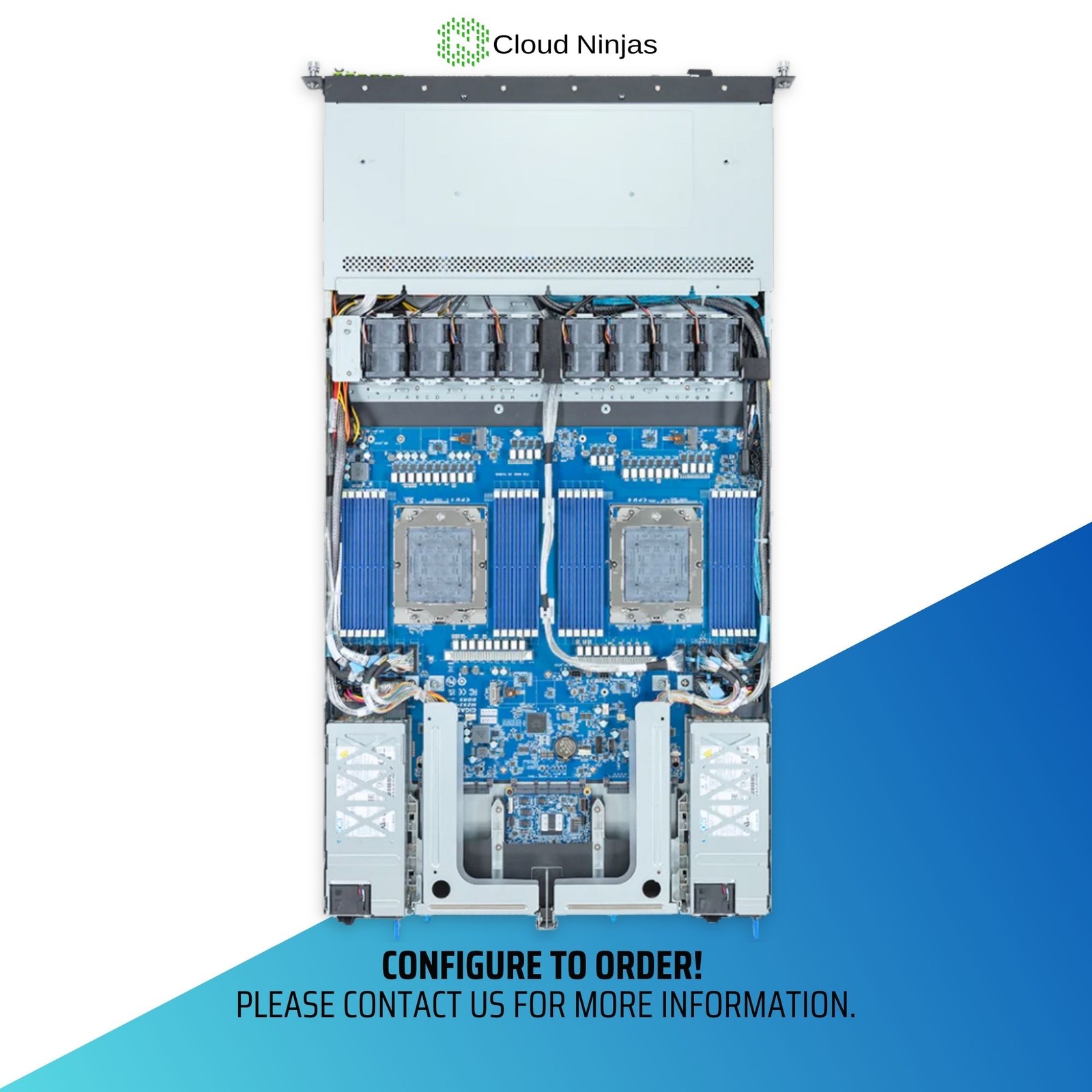 GIGABYTE R183-Z95-AAD1 8 Bay Server 2x AMD EPYC 9654 Genoa 96 Core NVMe M.2 CTO