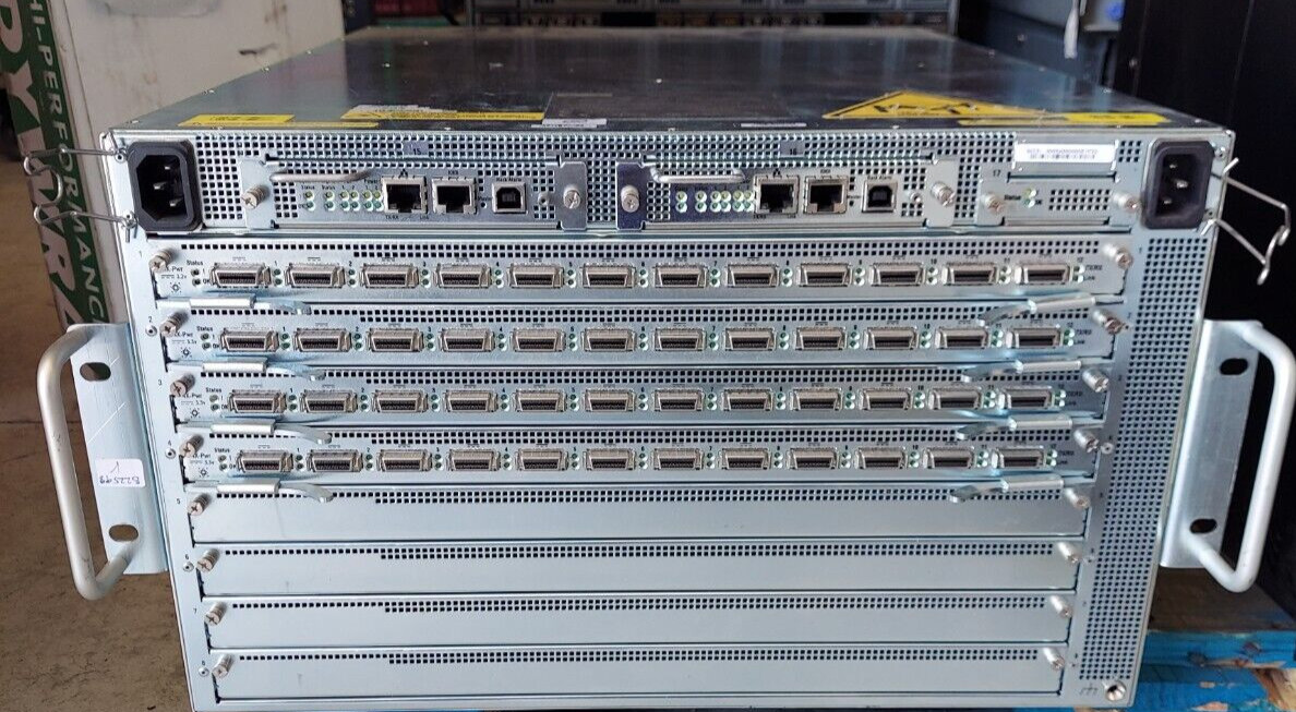 CISCO SFS7008P-48-HK9 with 10x Modules and 2x Power Supplies