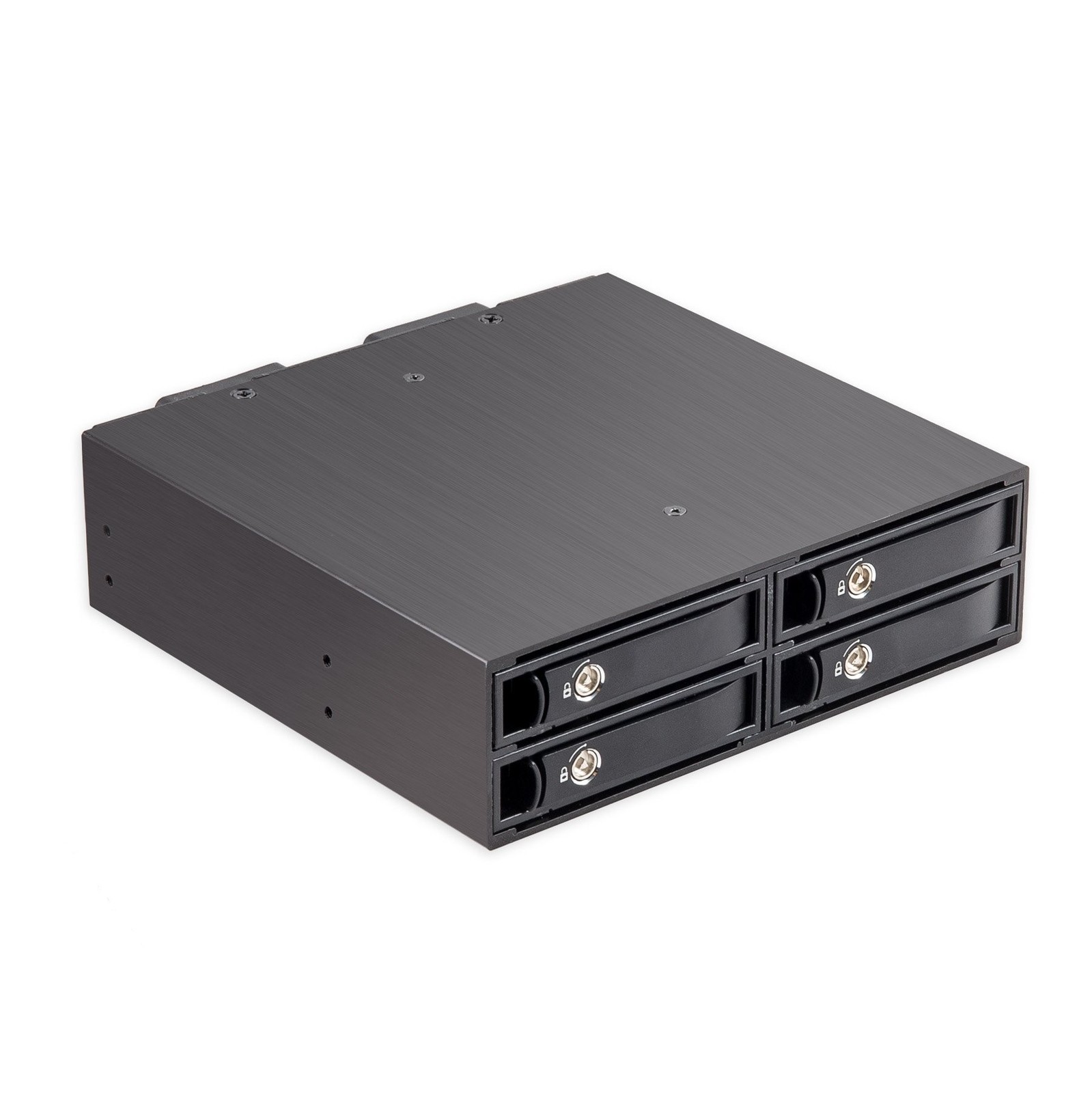 Syba 4 Bay 2.5” SATA Hard Drive Mobile Rack Mount for 5.25″ Drive Bays, fo