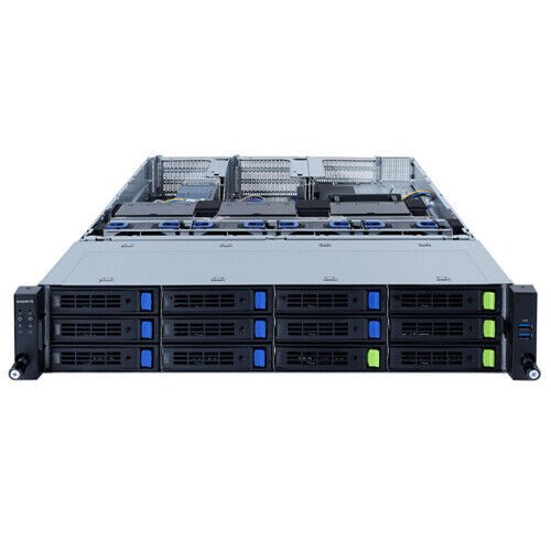 Gigabyte R282-Z96 Server 12X3.5″(4x NVME) 256GB 3200MHz RAM 2x AMD EPYC 7713 CPU