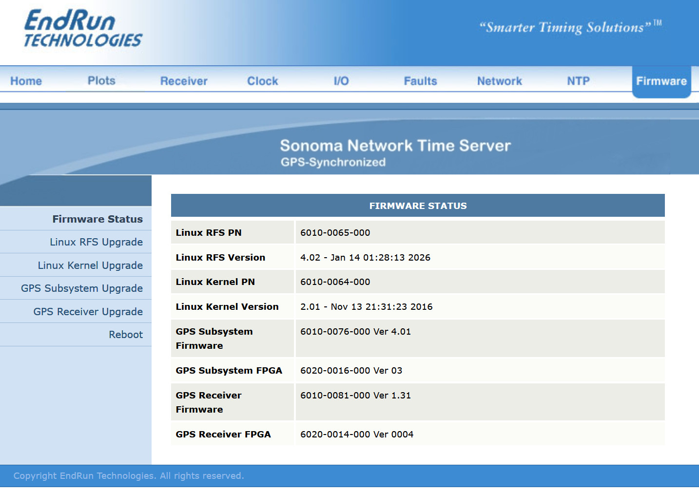 Endrun Technologies Sonoma D12 GPS OCXO NTP Network Time Server w HTTP & Dual AC