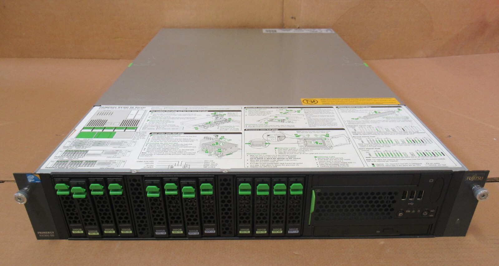 Fujitsu Primergy RX300 S6 2x Six Core X5650 2.67GHz 72GB Ram 2U Bay Server