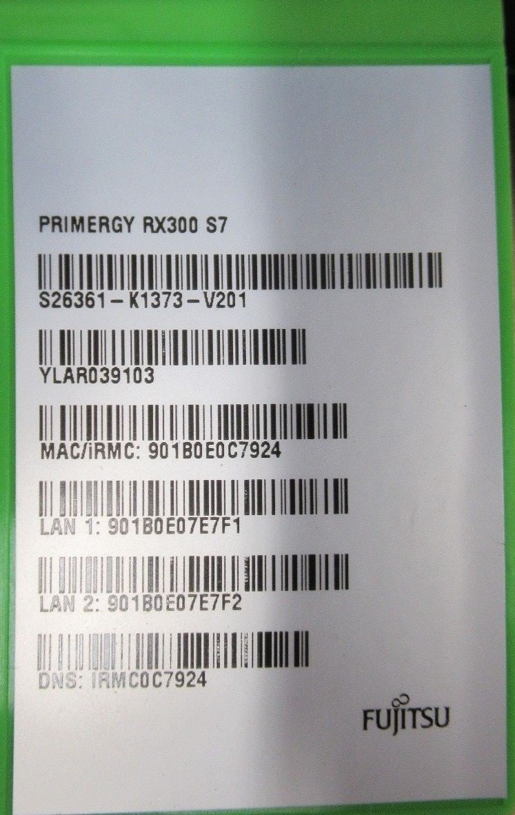 Fujitsu Primergy RX300 S7 2x Xeon 6-Core E5-2630 2.3GHz 192GB Ram 8x Bay Server