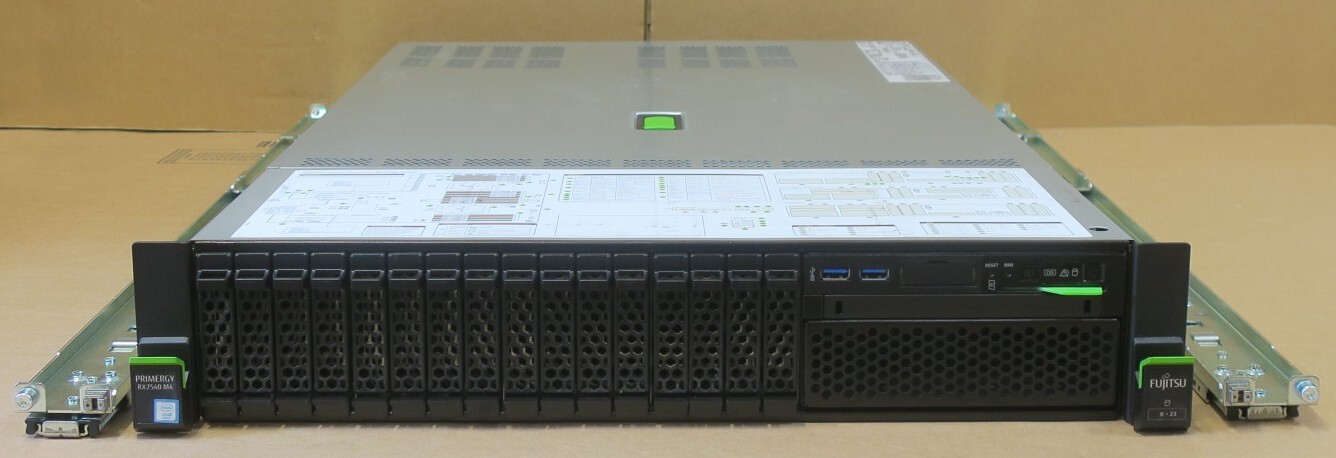 Fujitsu Primergy RX2540 M4 2x 12C Gold 5118 384GB Ram 16x 2.5″ Bay Rack Server