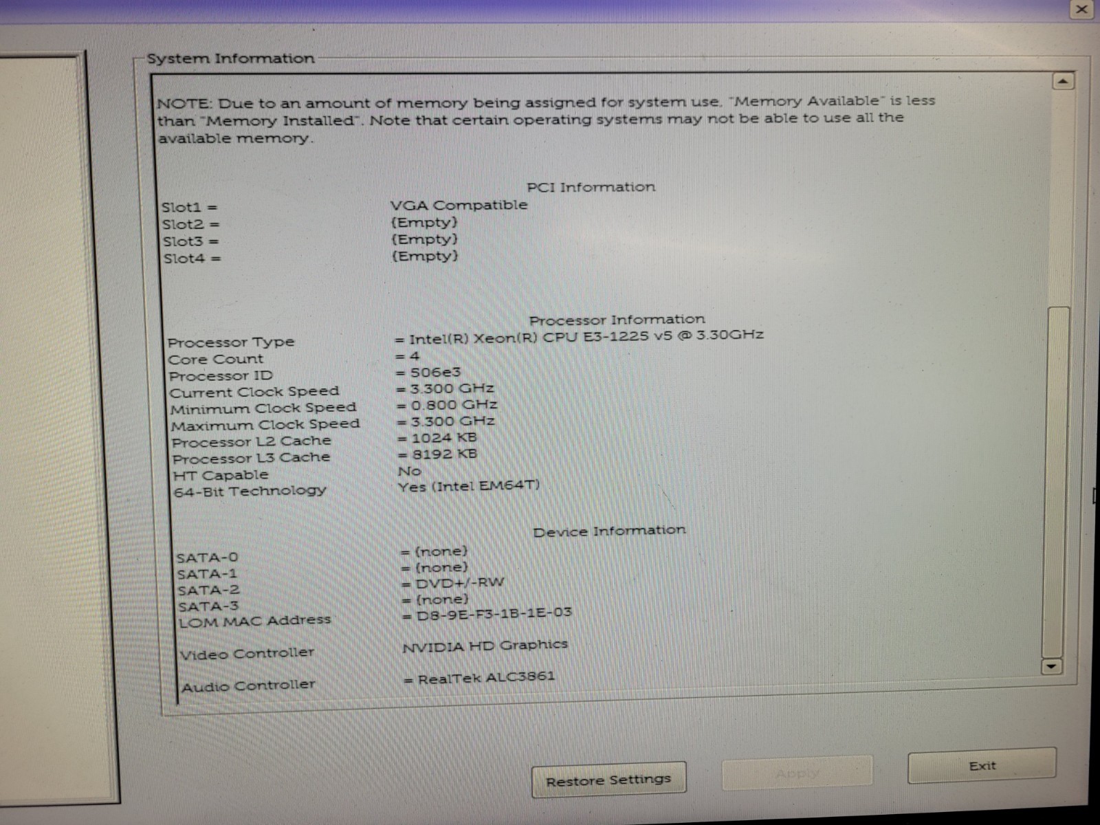 Dell PowerEdge T30 Tower Server (E3-1225v5, 16GB RAM, no OS/HDD) Quadro p4000