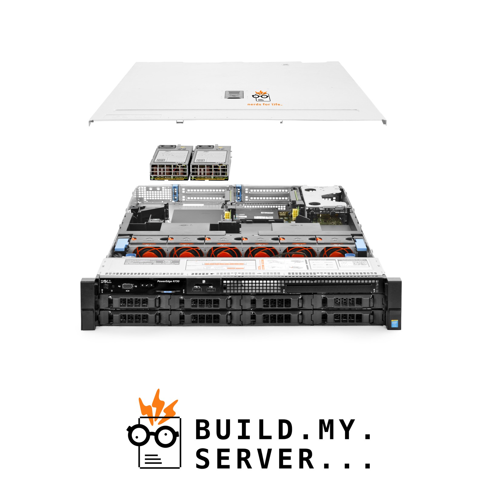 Dell PowerEdge R730 8B LFF Server 1.80Ghz 16-Core 64GB RAM + 32TB SAS 12G HDDs