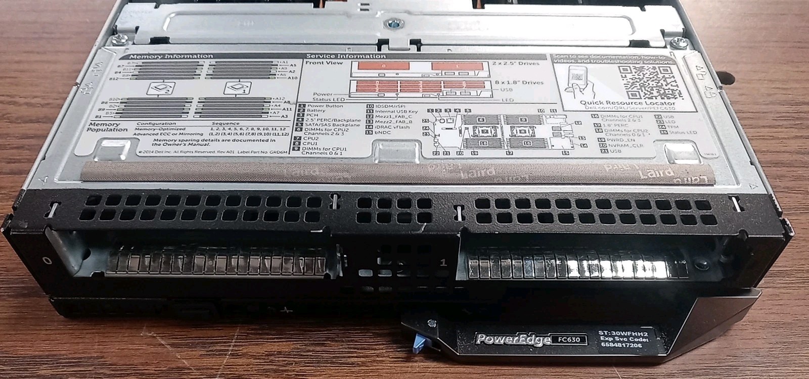 Dell PowerEdge FC630 Blade Server 2x Intel Xeon E5-2660v4 2.10GHz