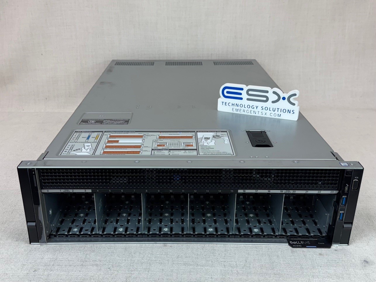 Dell PowerEdge XC940 24x 2.5″ Server- 4x 24C Platinum 8268 2.9GHz, 128GB, HBA330