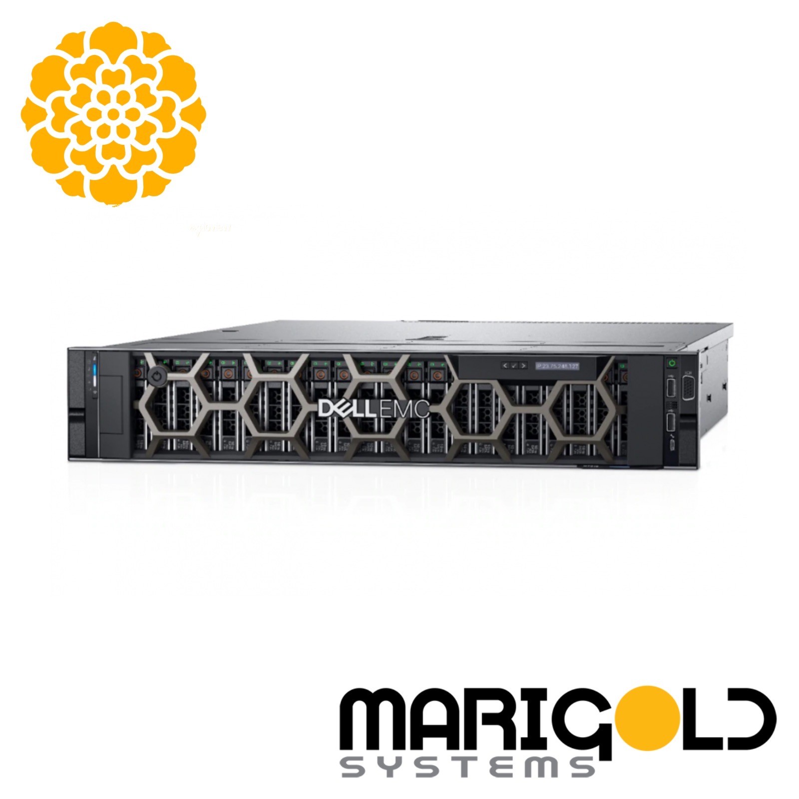 Dell PowerEdge R7625 Server AMD EPYC 9754, 1536GB, 2×3.84TB 2x960GB M2