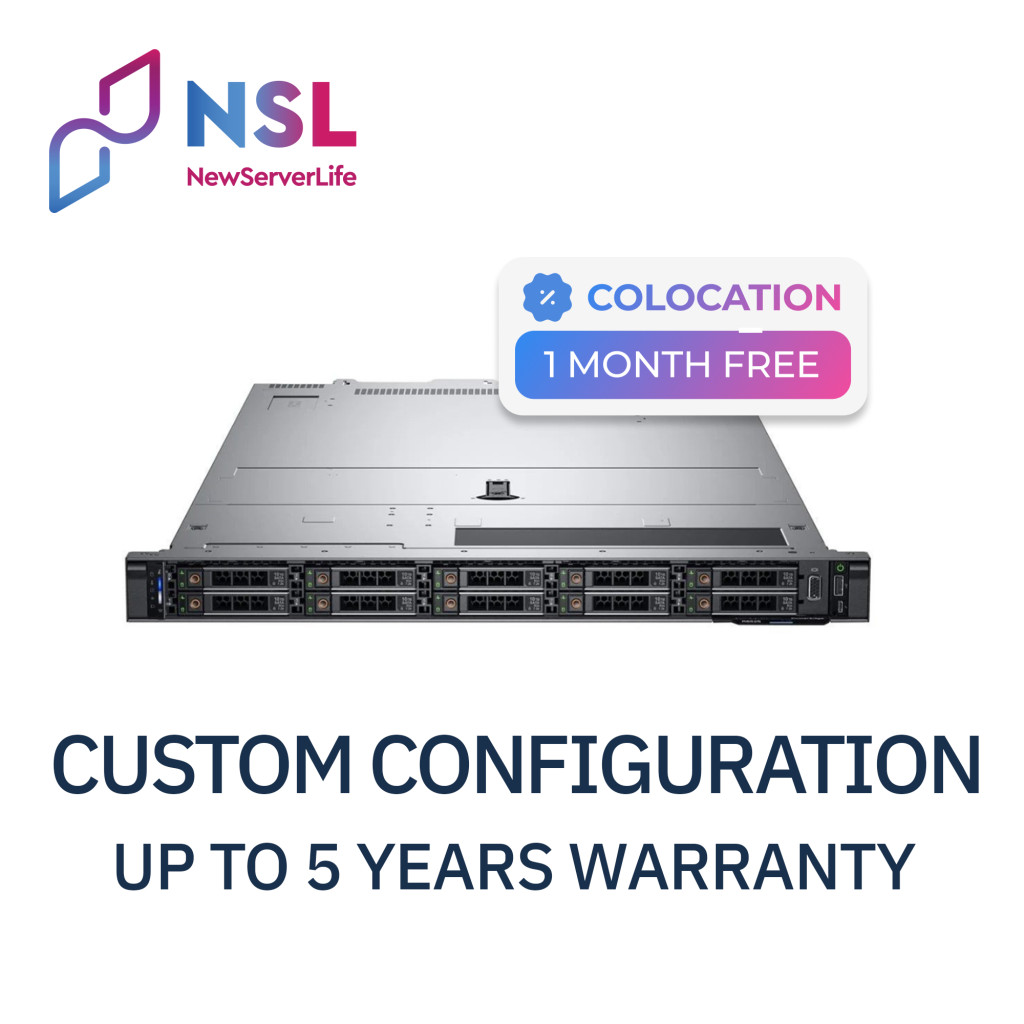 DELL R6525 10SFF 2x Epyc 7552 2.2GHz =96 Cores 128GB H745 6x 1.92TB SSD 2x1100W