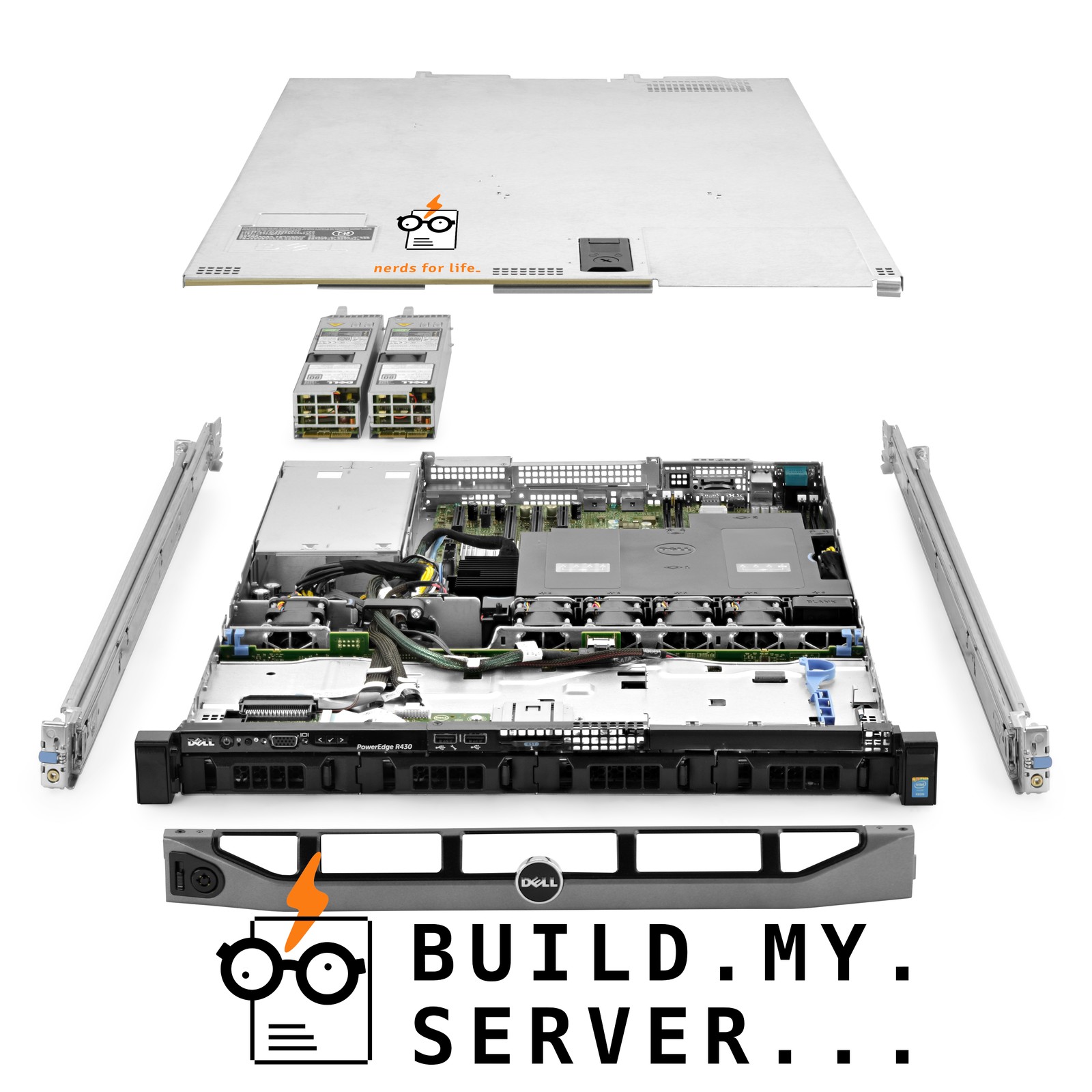 Dell PowerEdge R430 4-Bay LFF Server 3.40Ghz 12-Core 96GB RAM + 24TB HDDs Rails