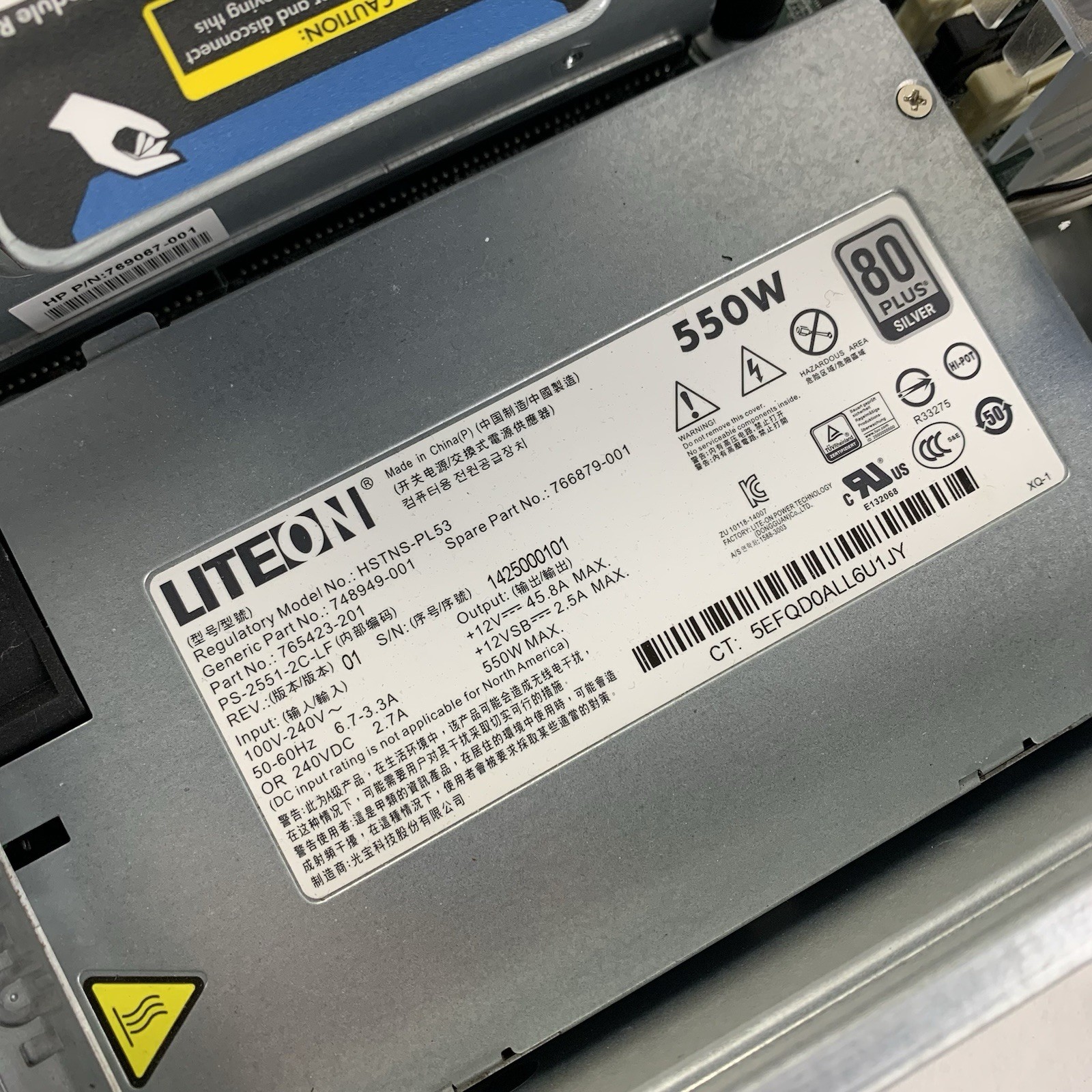HP Proliant DL180 GEN9 2U 2.5″ Server 1x XEON E5-2609 V3 8 GB Ram No OS No HDD