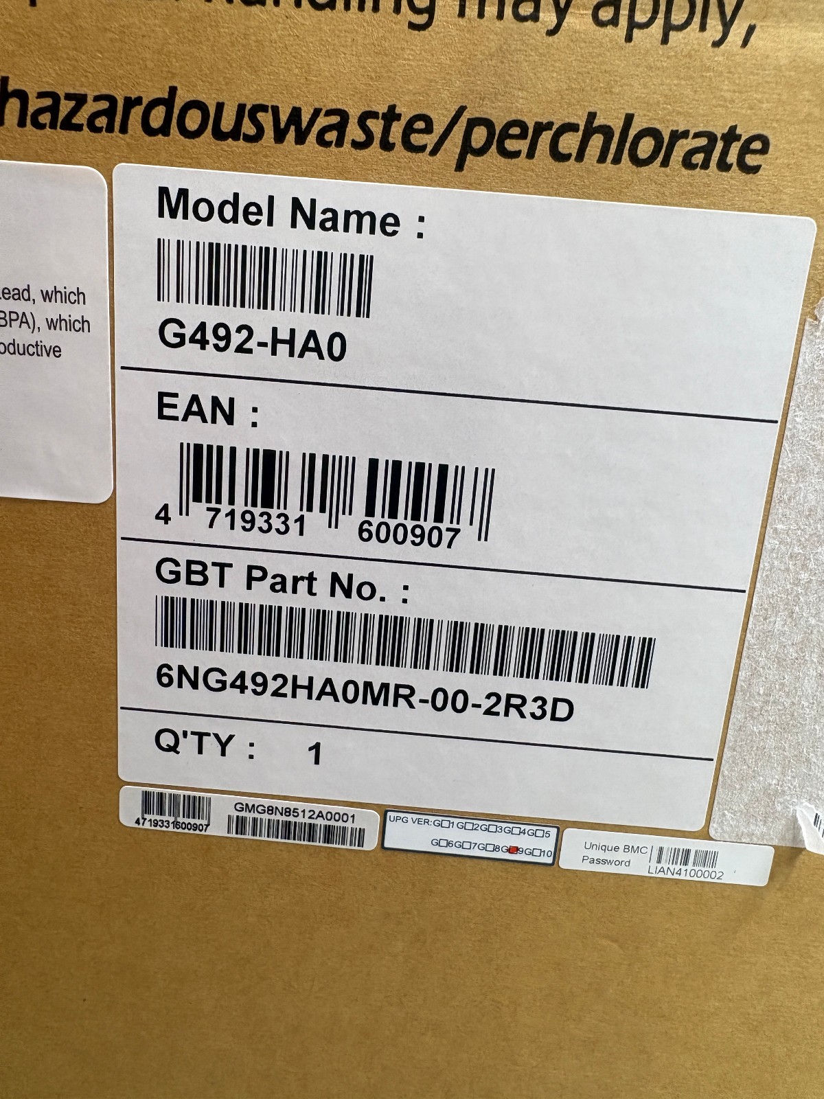 Gigabyte G492-HA0 4U GPU Server Barebone – 10x PCIe Gen4 GPU – Dual Root System