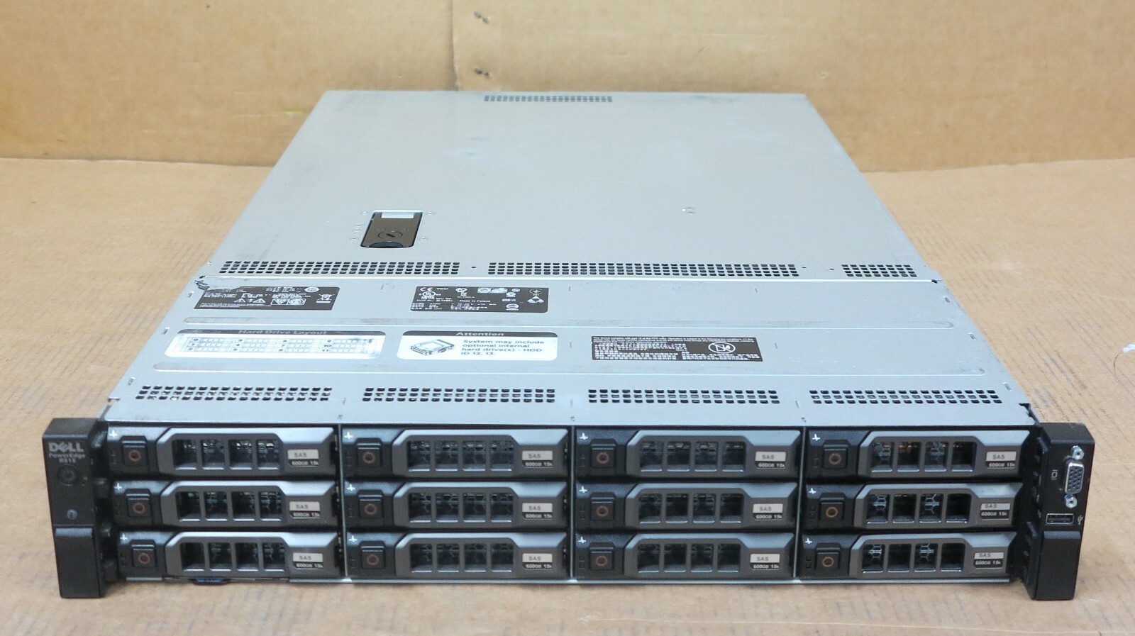 Dell PowerEdge R515 2x Opteron 4130 4-C 2.6GHz 128GB 7.2TB 2U Rack Mount Server