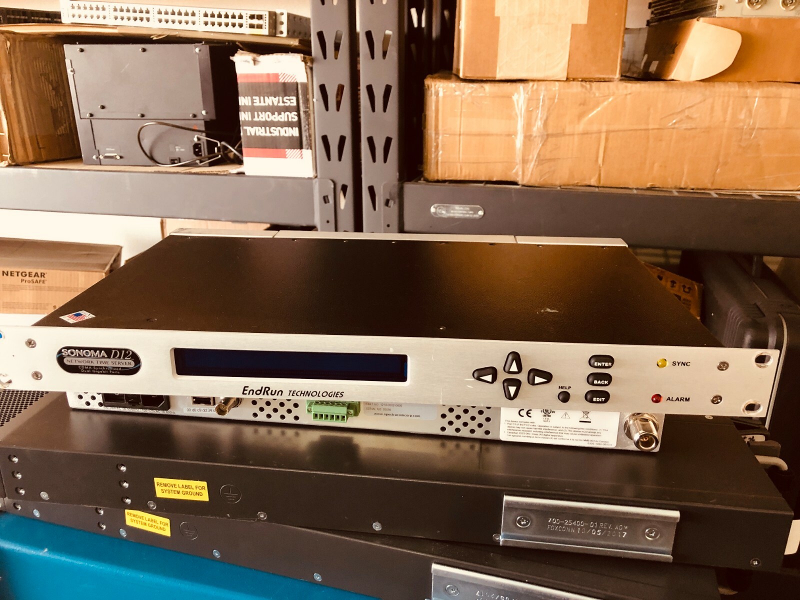 Endrun Technologies Sonoma D12 CDMA Network NTP Time Server 3026-0001-000