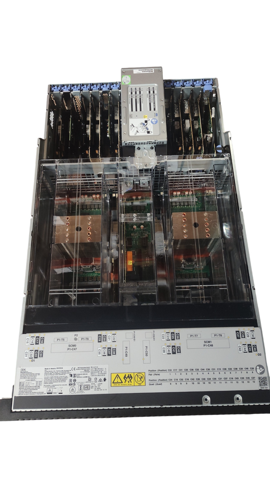 IBM S924 9009-42A, 2x Power9 02CY571 CPU, RAID Cards included, No RAM , No HDs