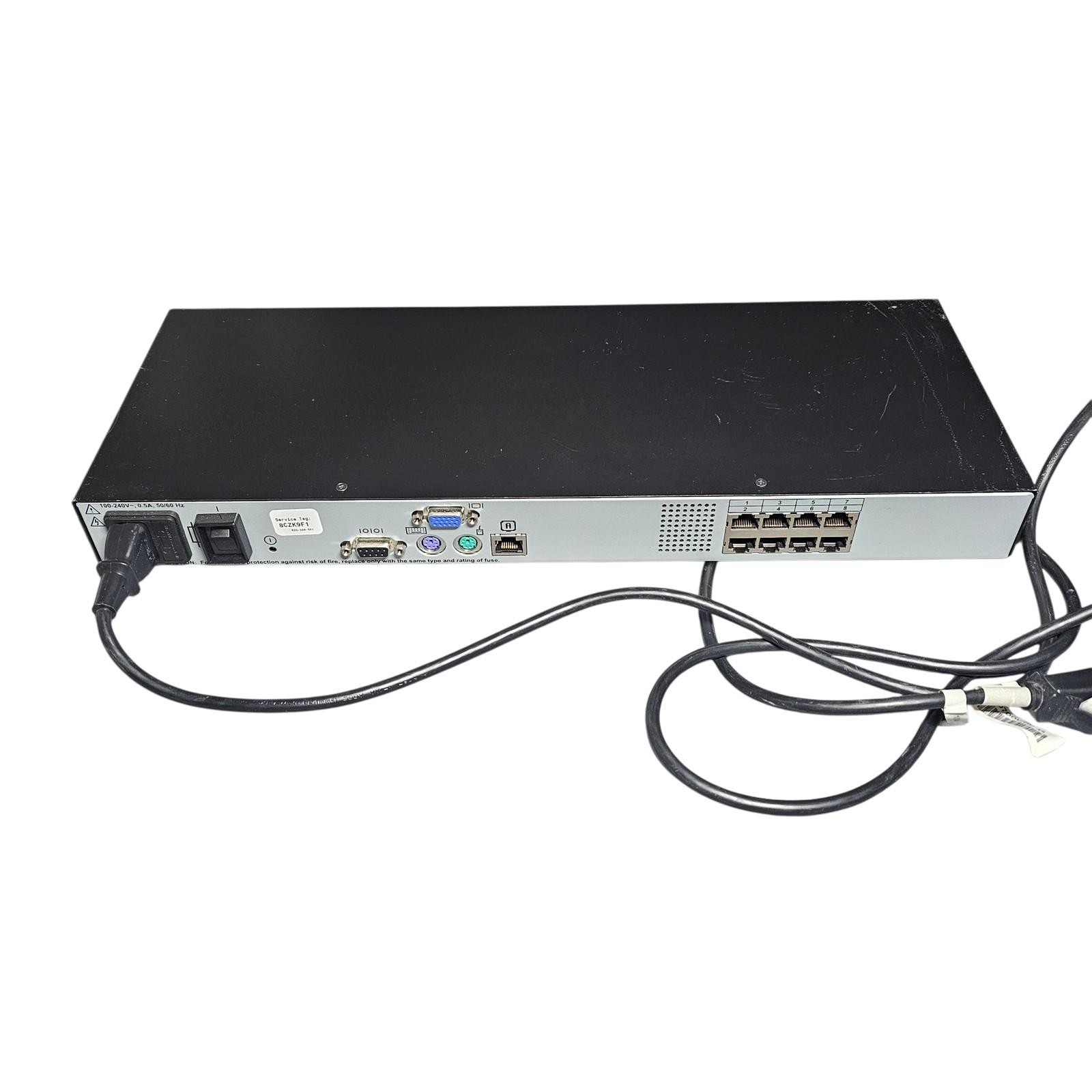 Dell PowerEdge 180AS 8-Port Analog KVM Switch Console Rackmount