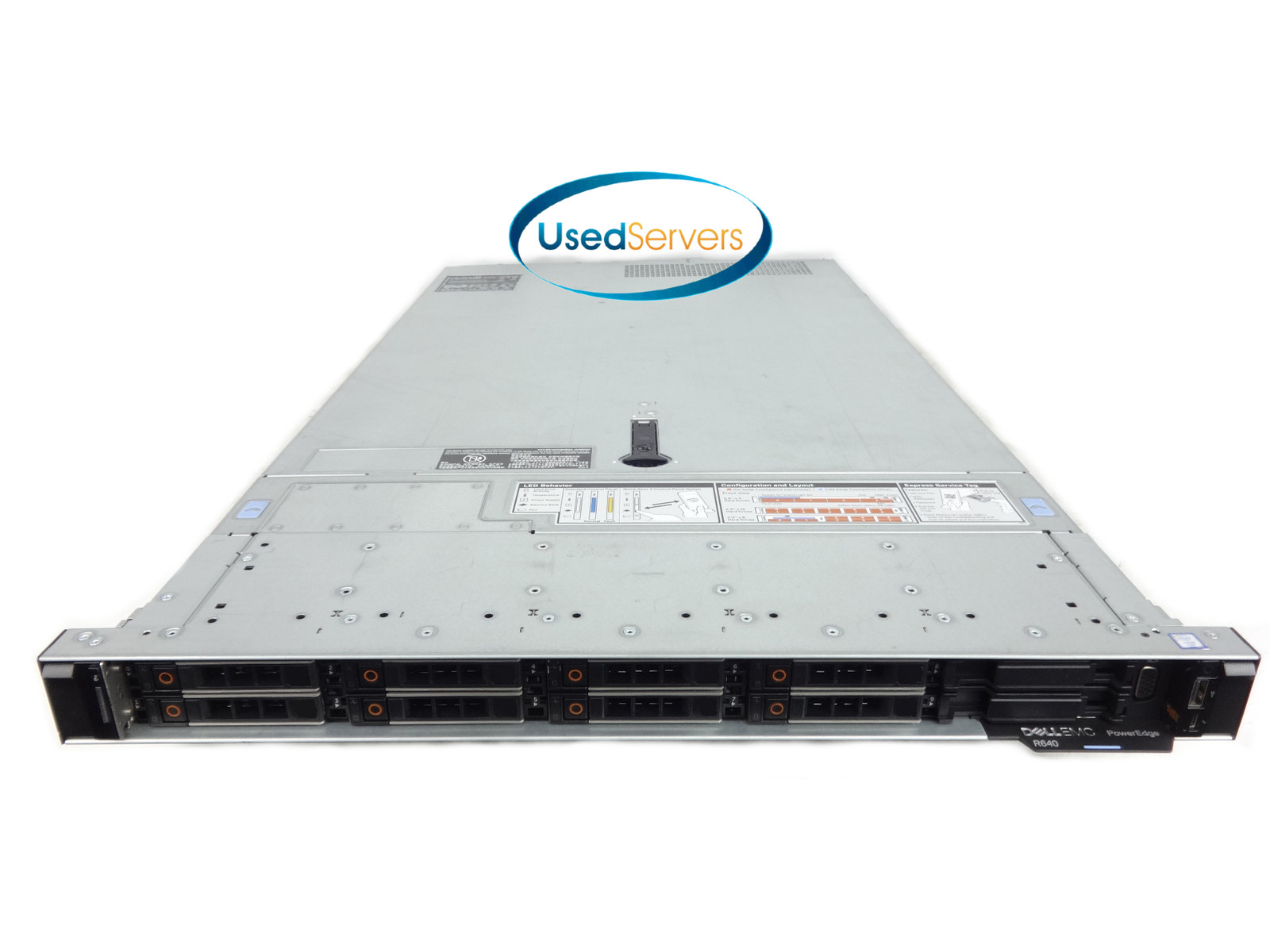 Poweredge R640 10SFF 128GB 2133 2xSLVR 4114 2GHZ=20Cores 8x HD TRAY H730P