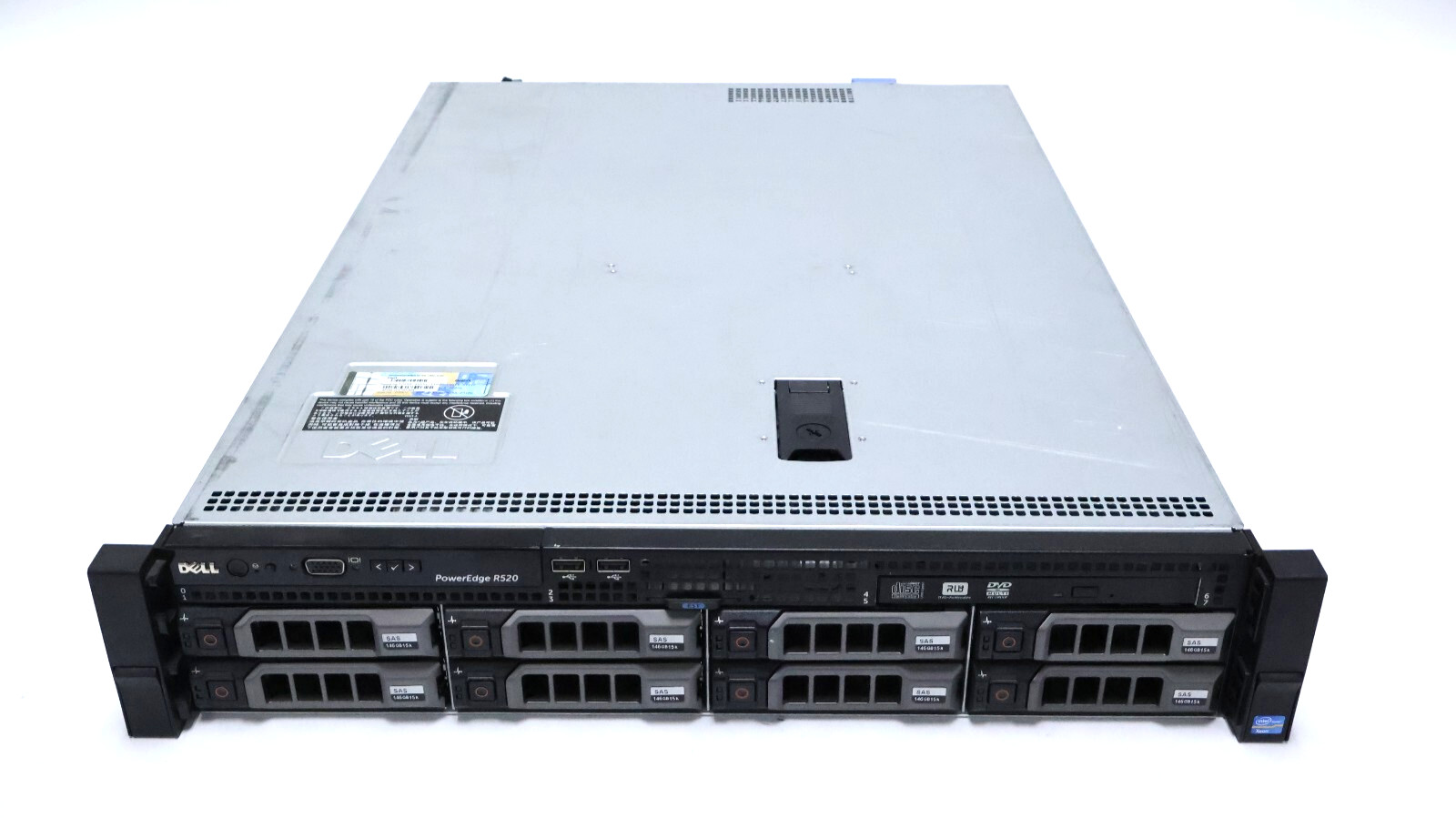 Dell PowerEdge R520 Server | 1x Xeon E5-2430 2.2GHz | 160GB RAM | 8x 600GB HDD