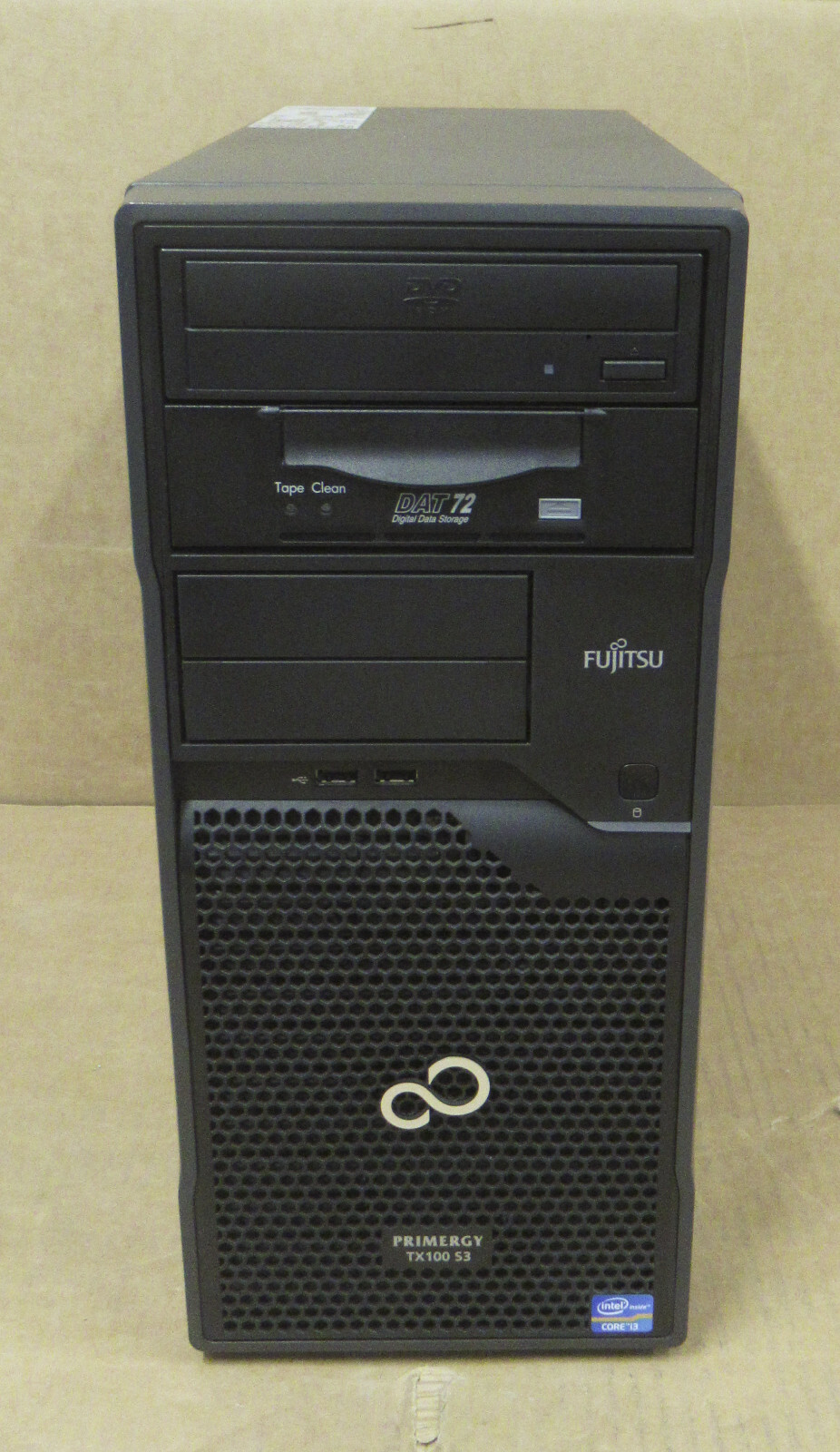 Fujitsu Primergy TX100 S3p Tower Server i3-3220 3.3GHz 8GB Ram 500GB HDD DAT72