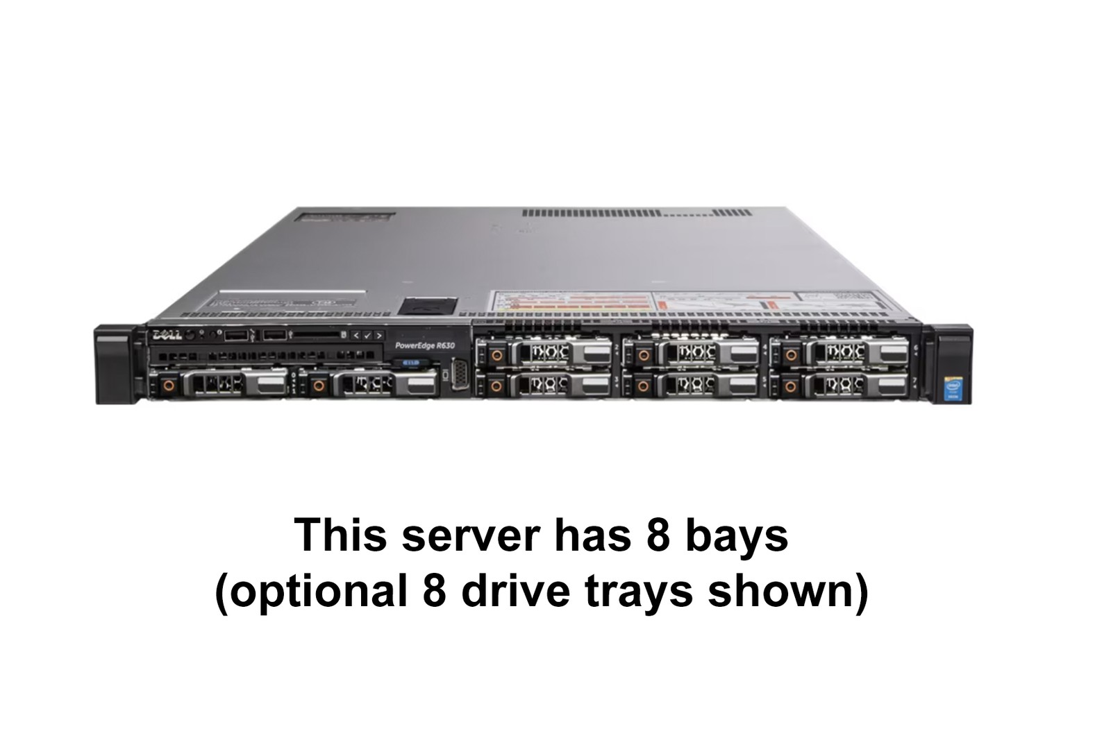 Dell PowerEdge R630 Server | 2x E5-2698 V4=40 Cores | S130 | 32GB RAM | 2x trays