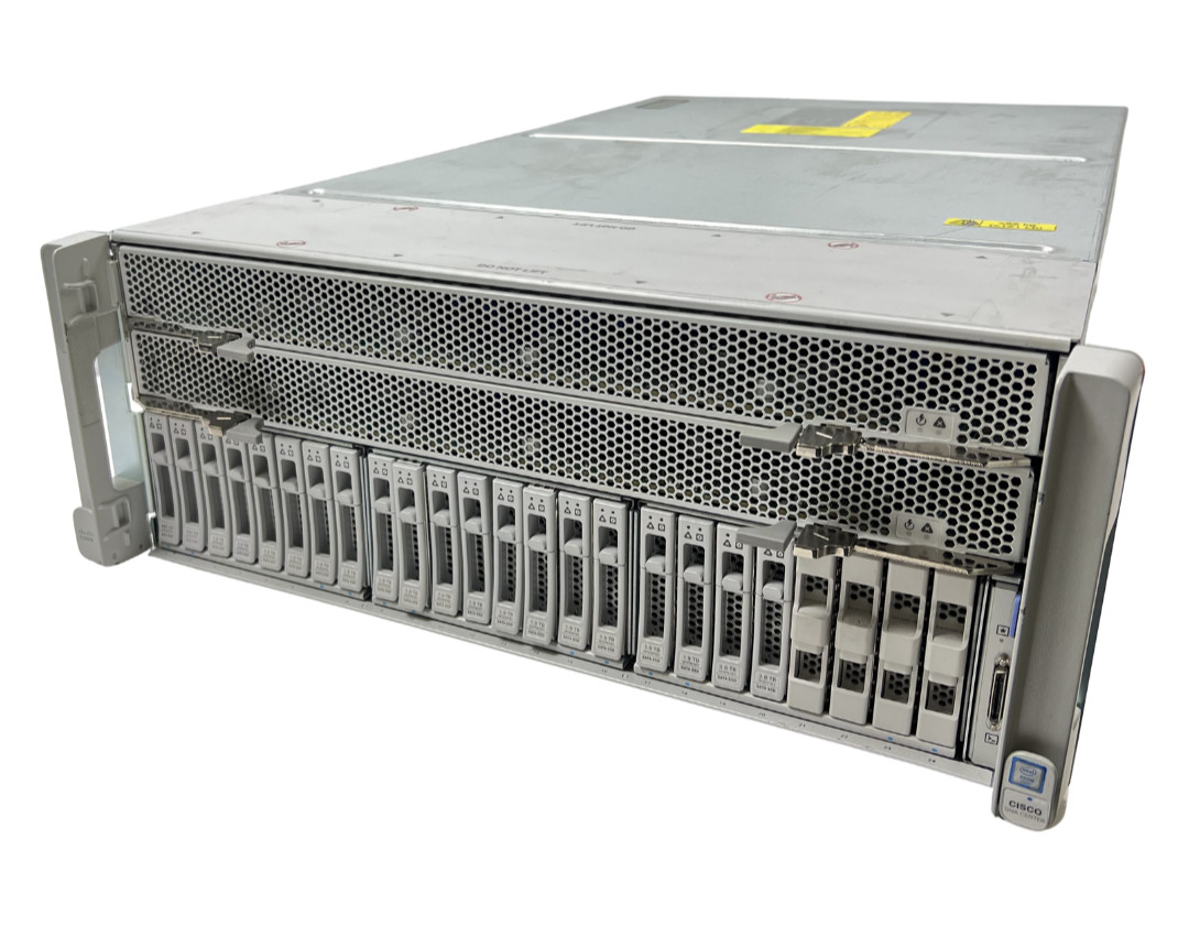 Cisco UCSC-C480-M5 UCS C480 M5 24SFF – 4x Xeon Platinum 8176 28Core 4x 1600W PSU