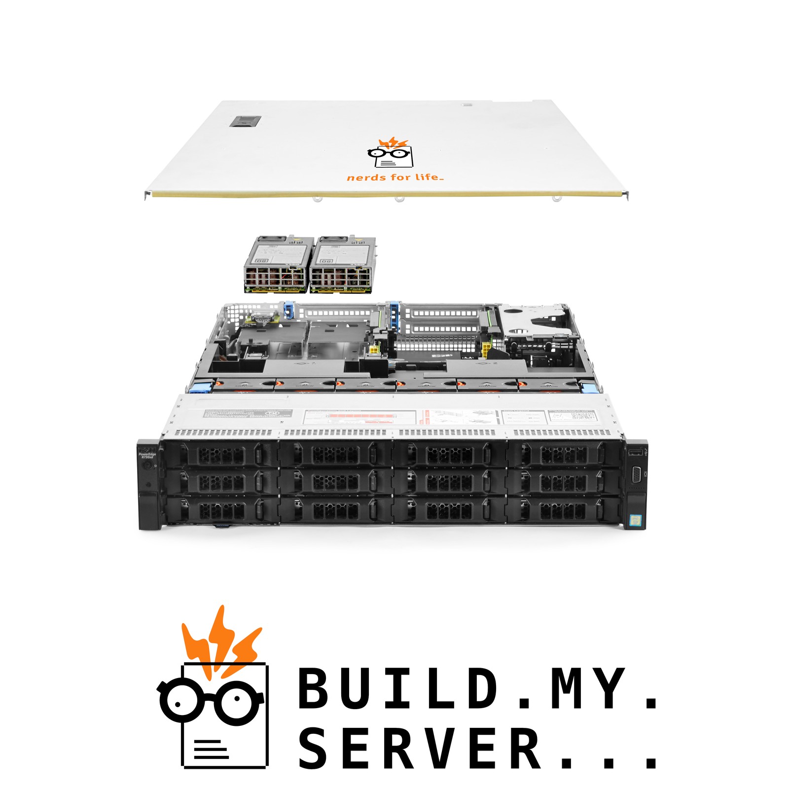 Dell PowerEdge R730xd 12-Bay LFF Server 1.80Ghz 16-Core 32GB RAM + 12x Caddies