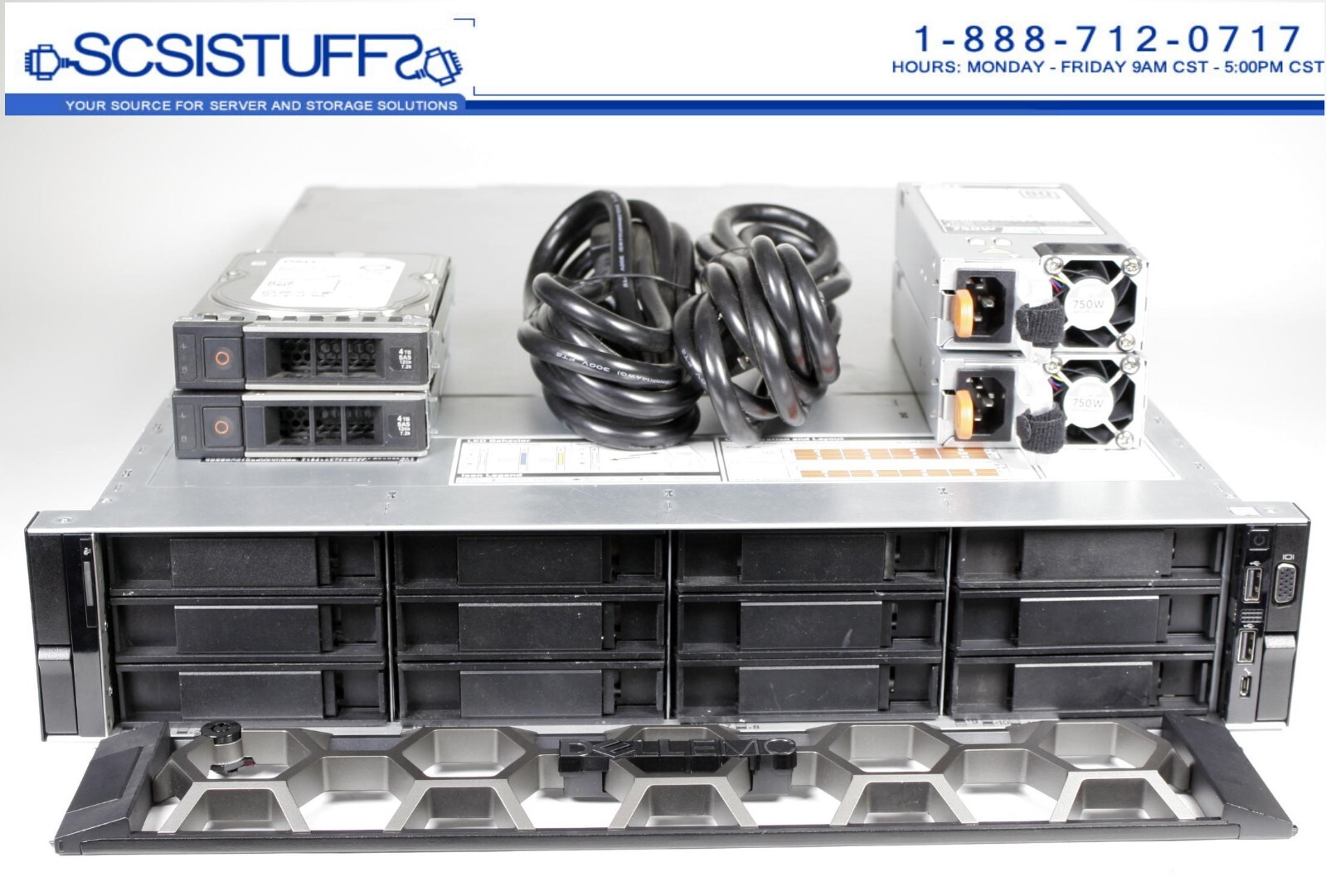 Dell PowerEdge R740xd 3.5″ x 16 chassis 2x Gold 6144 8C 3.5Gh 256G 2x 12Tb H740P