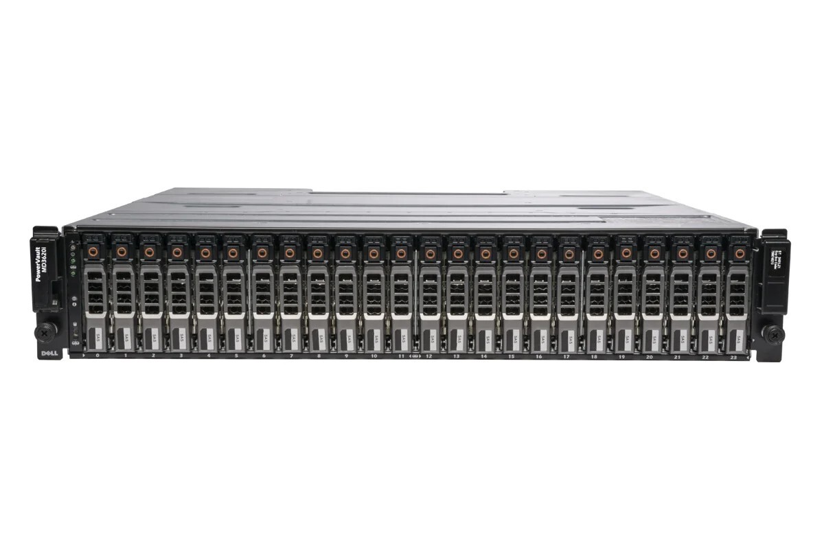 Dell PowerVault MD3620i 24 x 1.92TB 12Gb/s SAS SSD 10GbE iSCSI SAN.