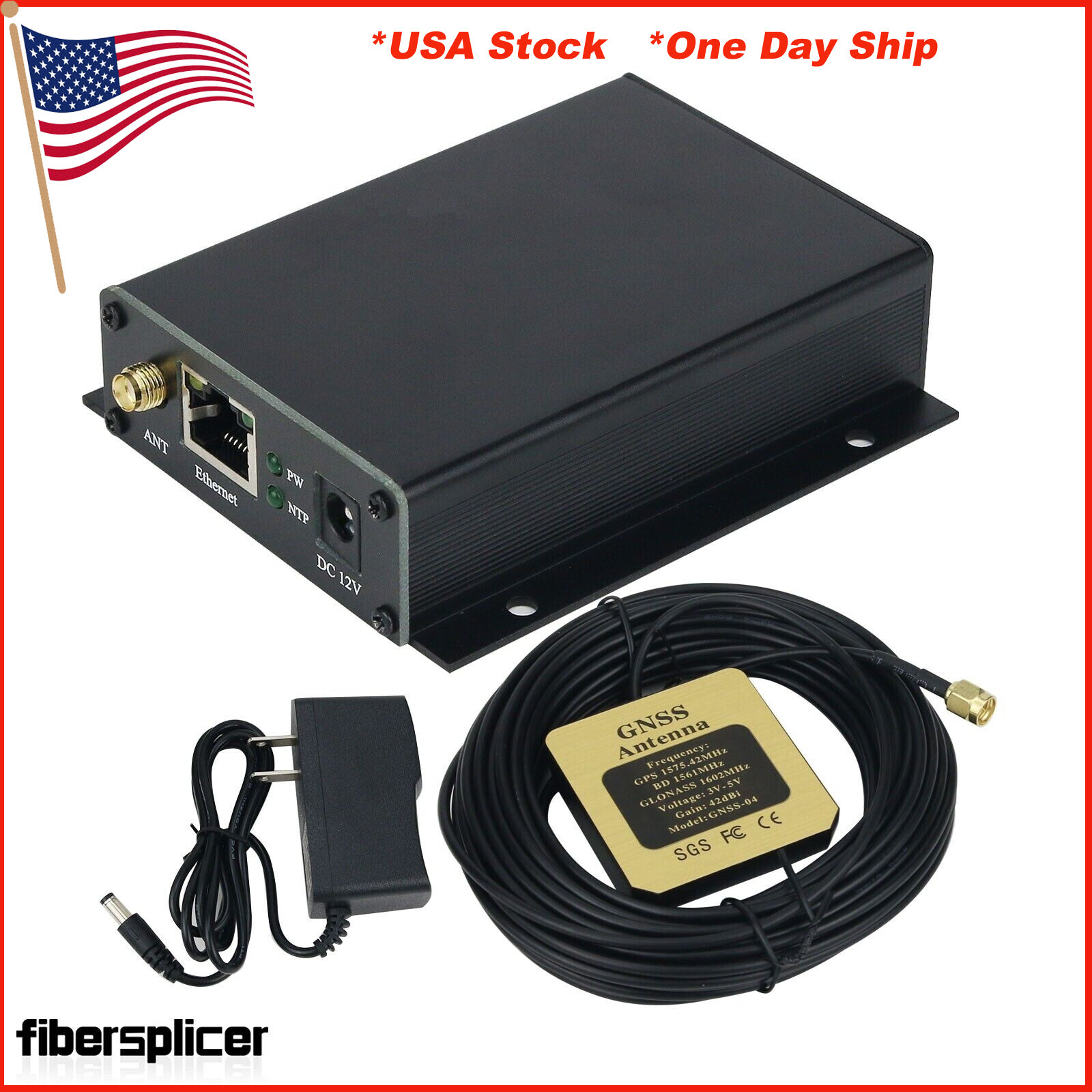 NTP Server Desktop Network Time Server Ethernet Port For GPS Beidou GLONASS QZSS