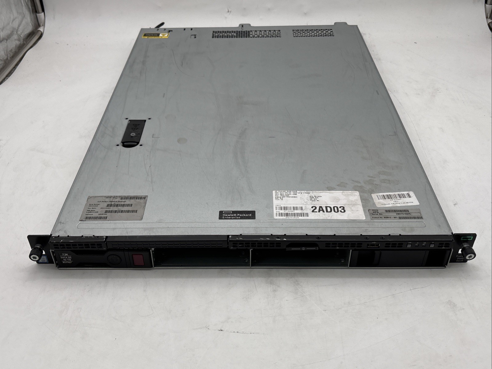 HP ProLiant DL60 Gen9 4×3.5″ Server – Xeon E5-2609 1.70GHz – NO RAM NO HDD