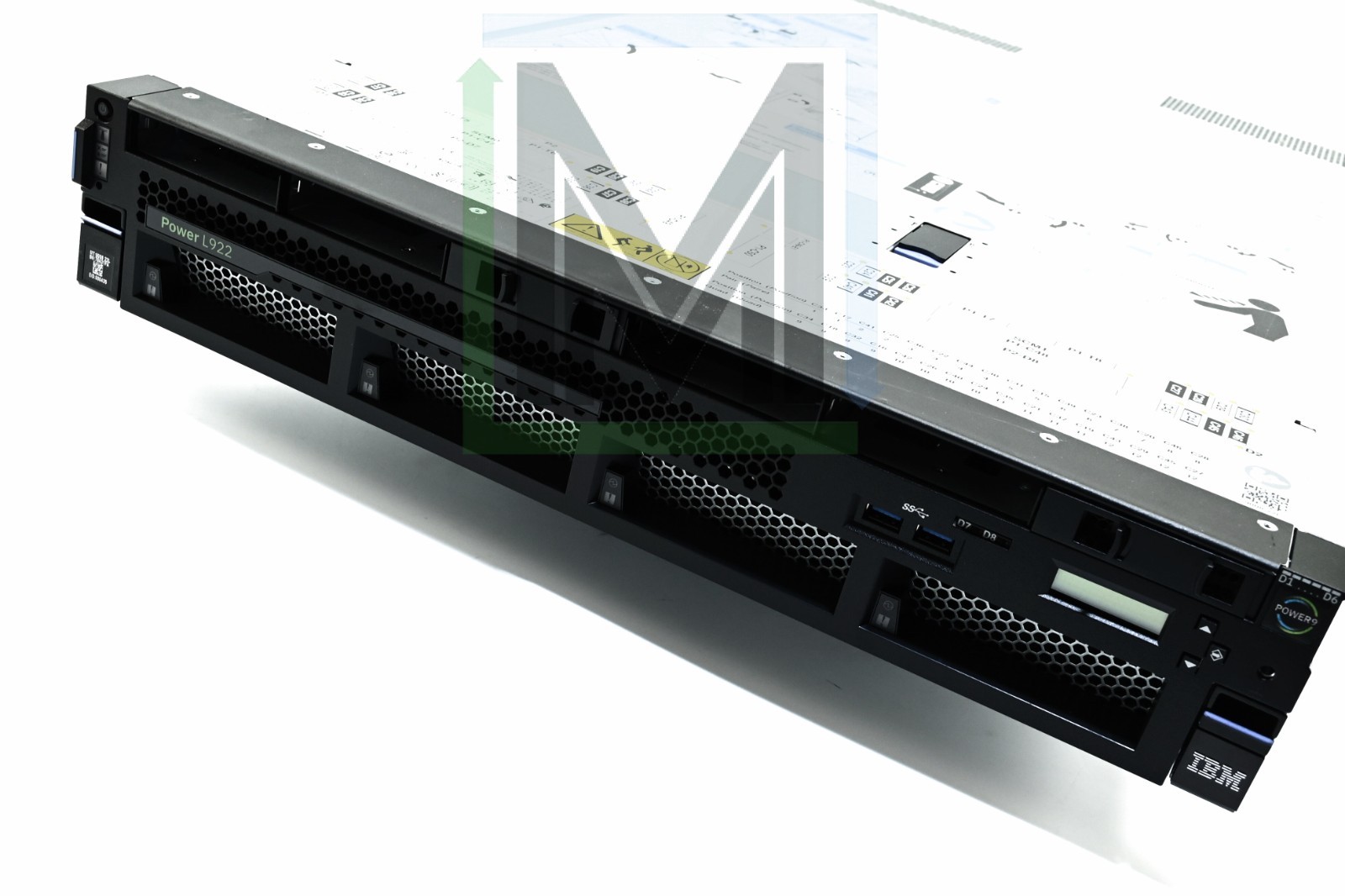 9008-22L IBM POWER9 LINUX SYSTEM S922 DUAL 10-CORE P9 CPU – NO HDD/RAM