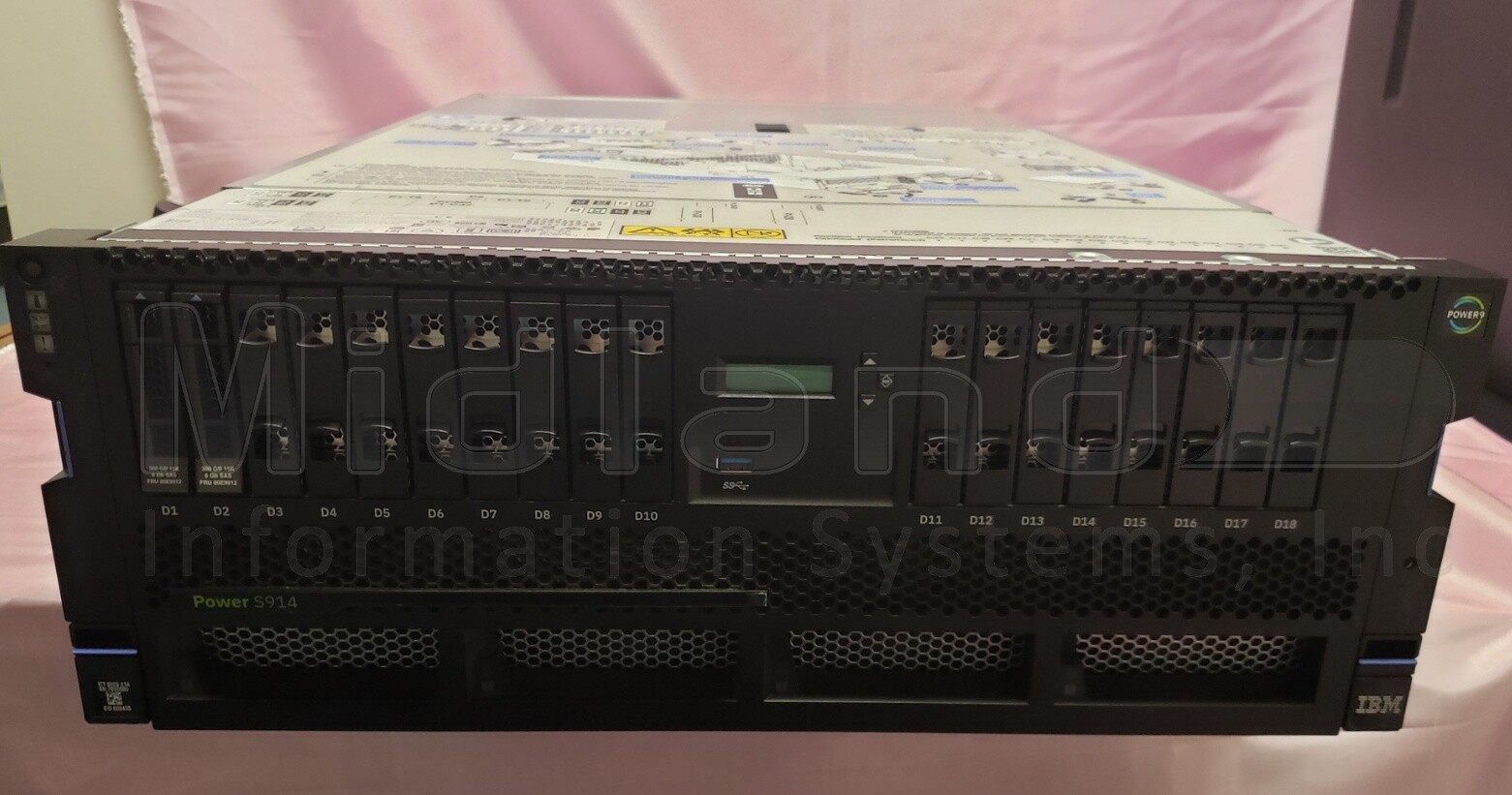 IBM 9009-41A Power S914 server EP12 8 core w/ 8 iOS at V7R5 and unlimited users